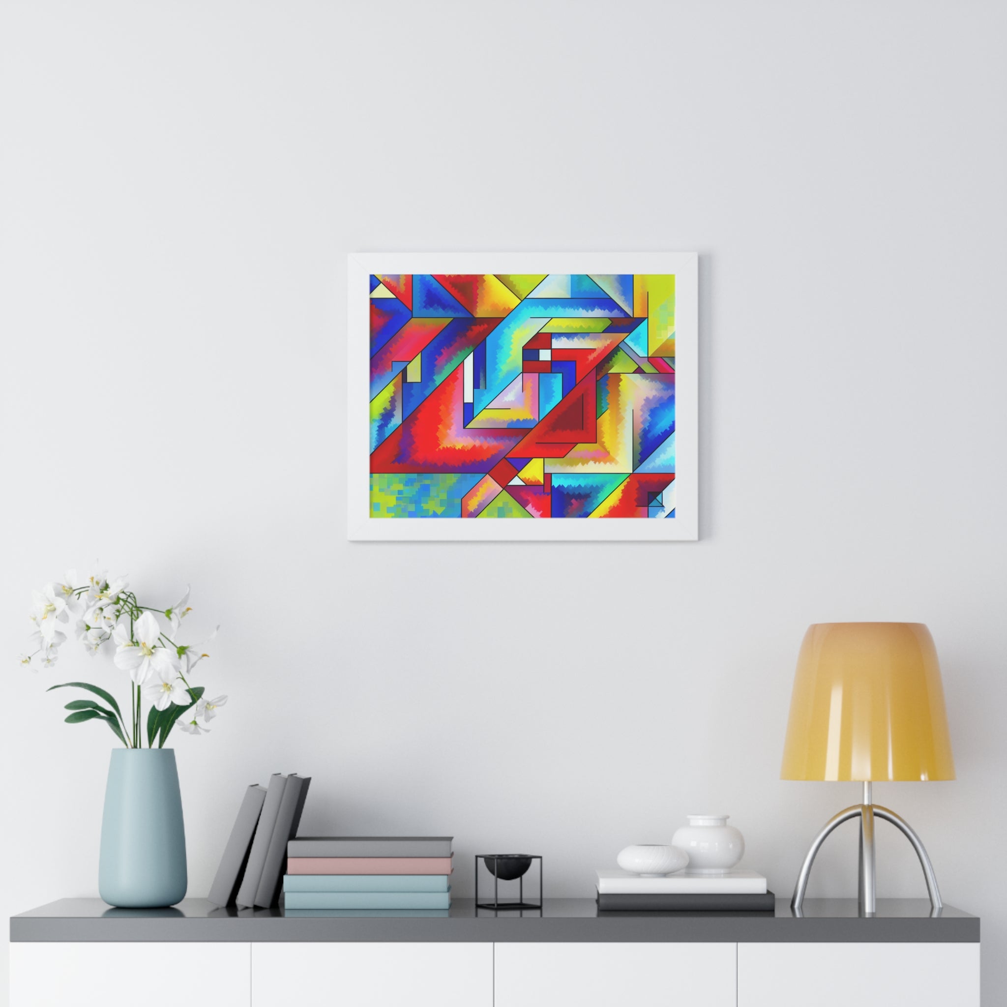 Energetic Harmony in Shapes | Framed Print