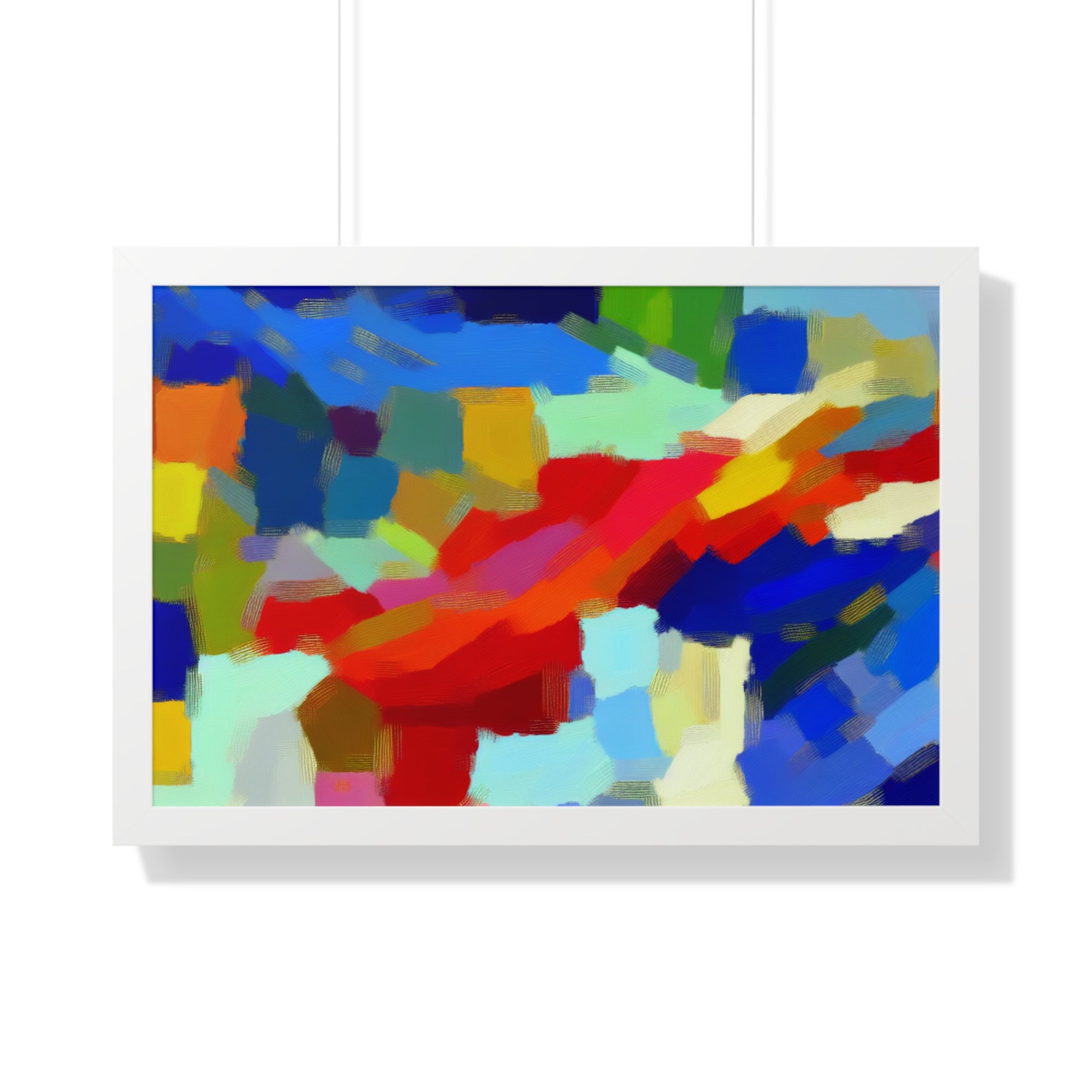 Rhythmic Color Dance | Framed Print