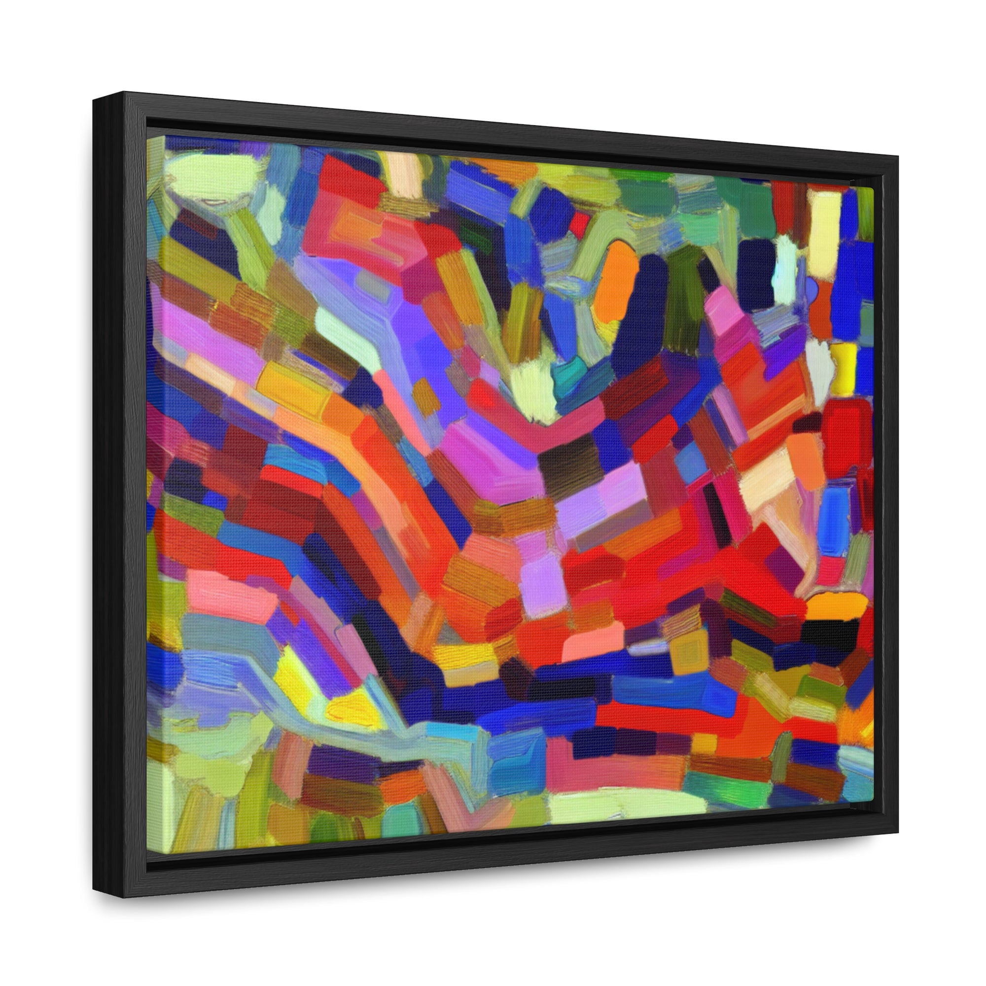 Vivid Echoes in Motion | Framed Canvas