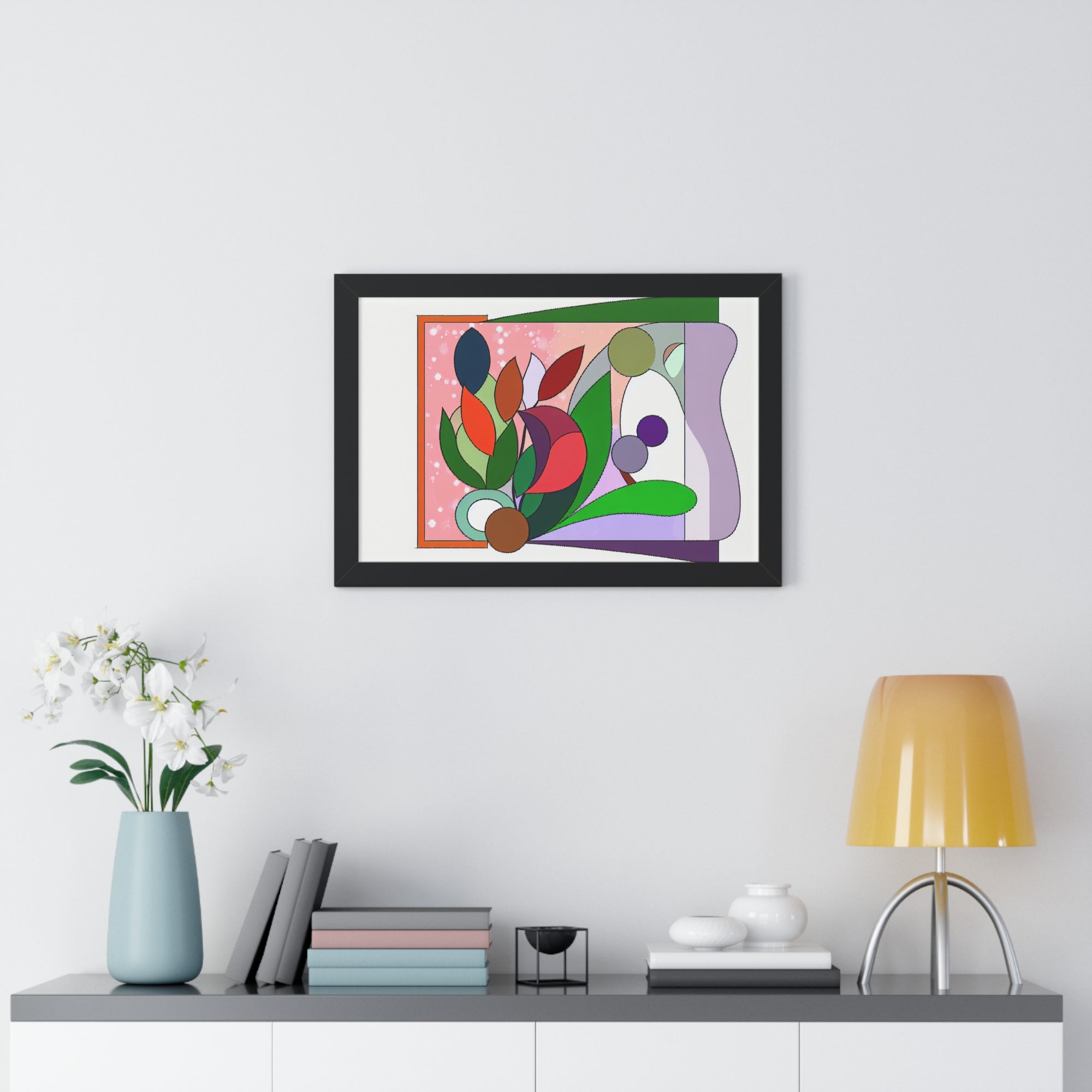 Verdant Whispers and Blooms | Framed Print