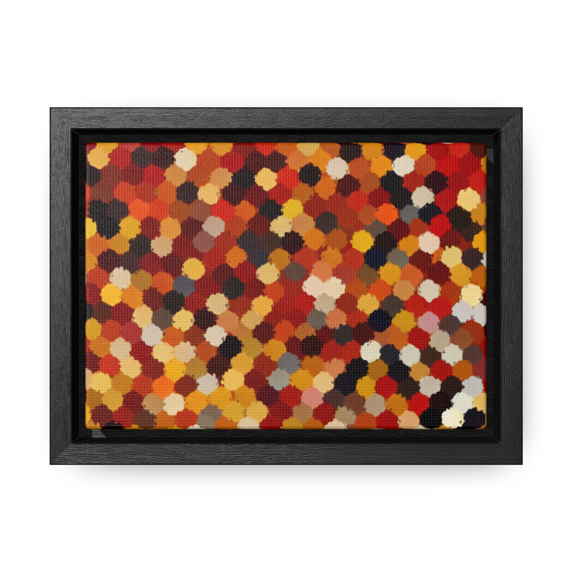 Radiant Dance of Circles | Framed Canvas