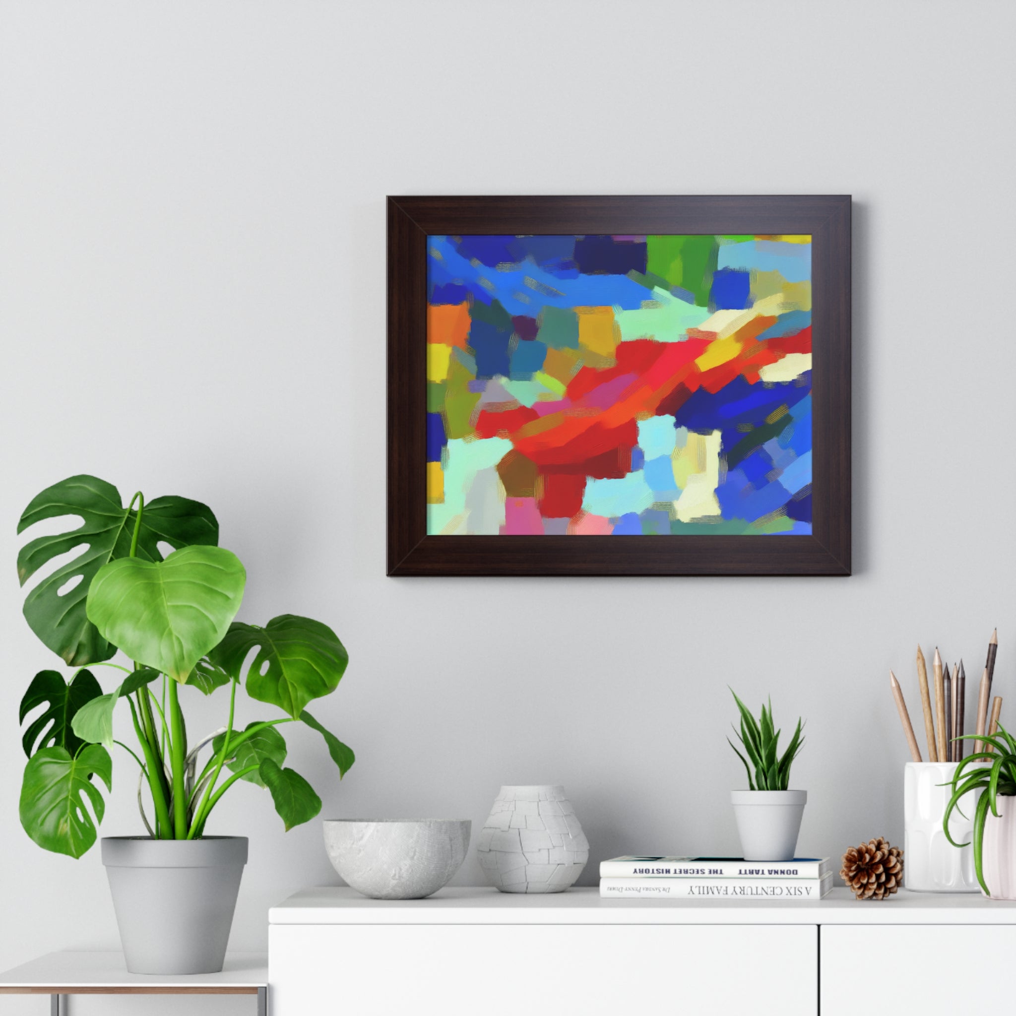 Rhythmic Color Dance | Framed Print