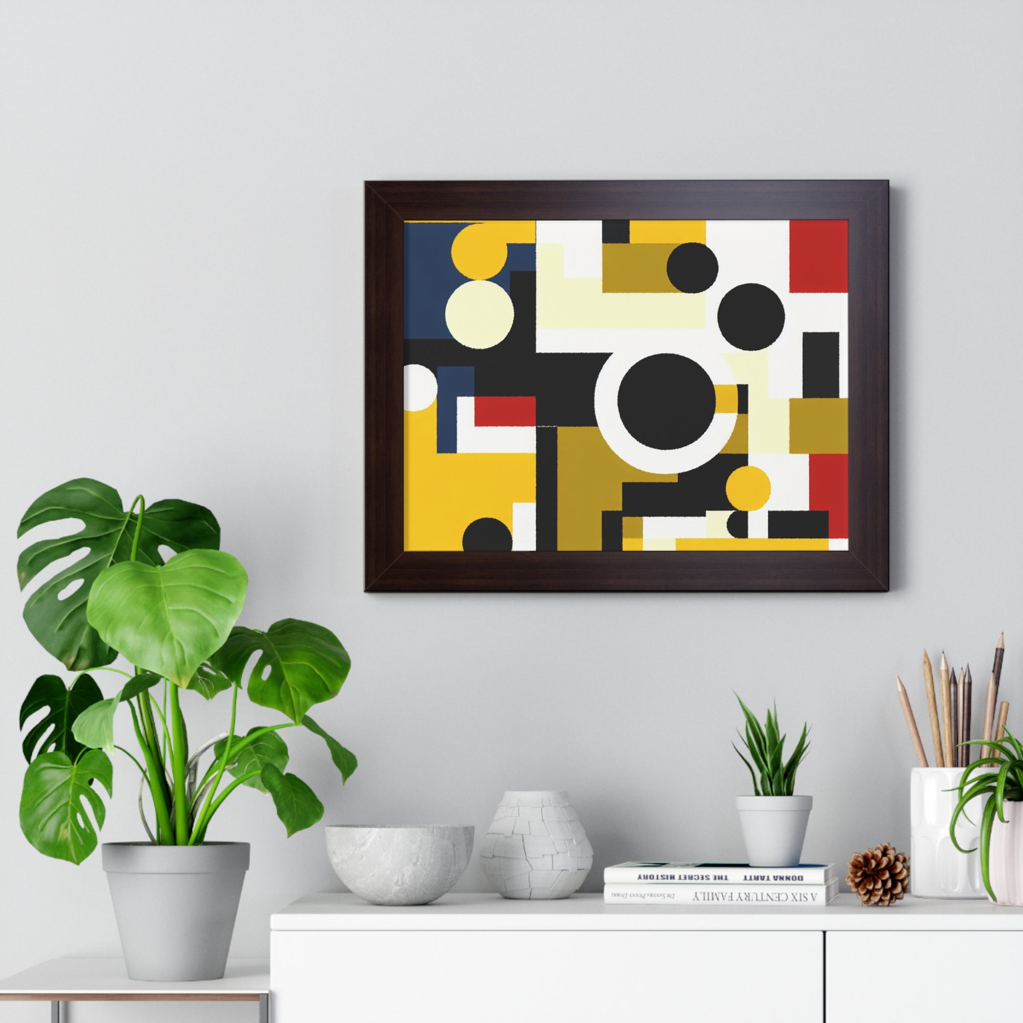 Energized Geometric Harmony | Framed Print