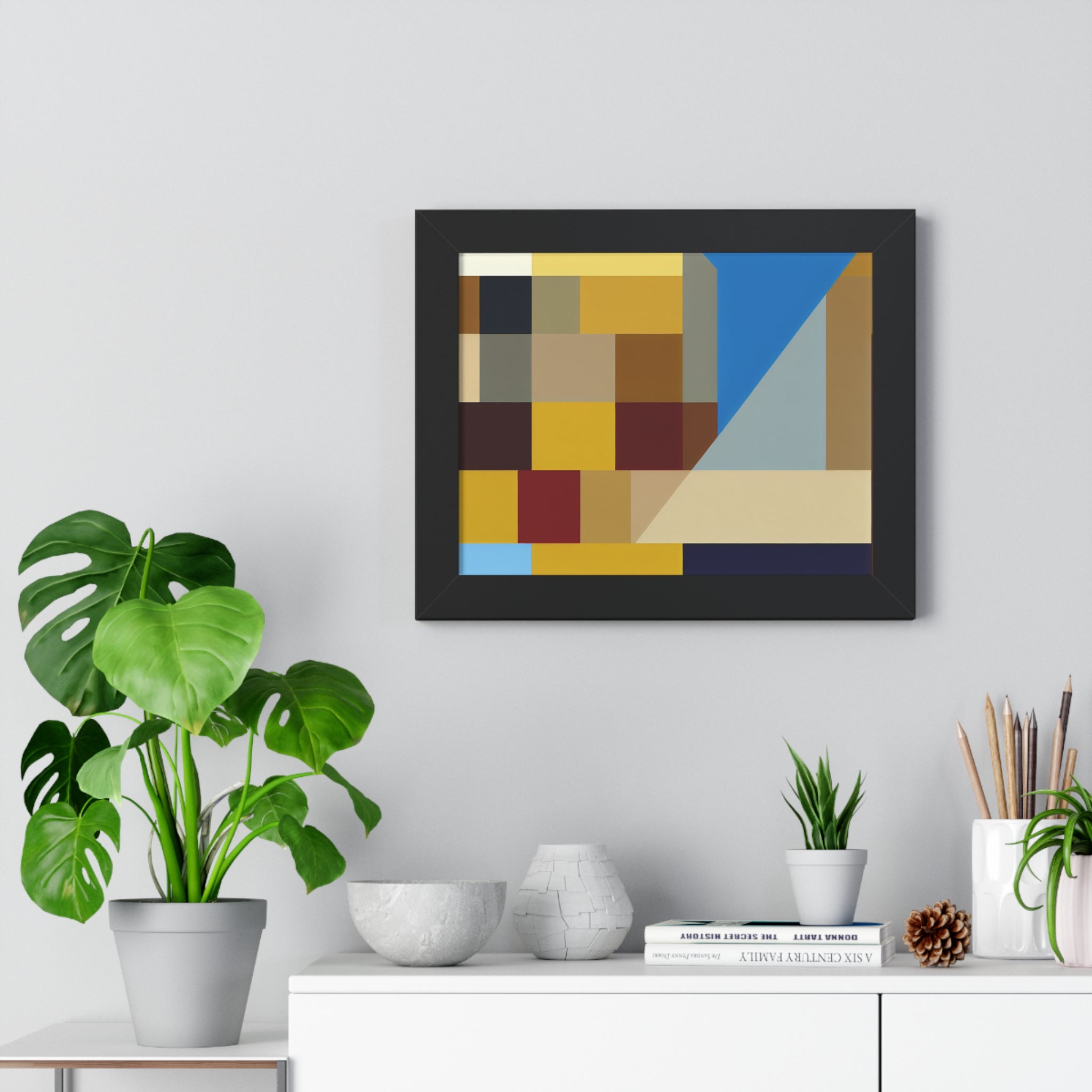 Colorful Geometric Symphony | Framed Print