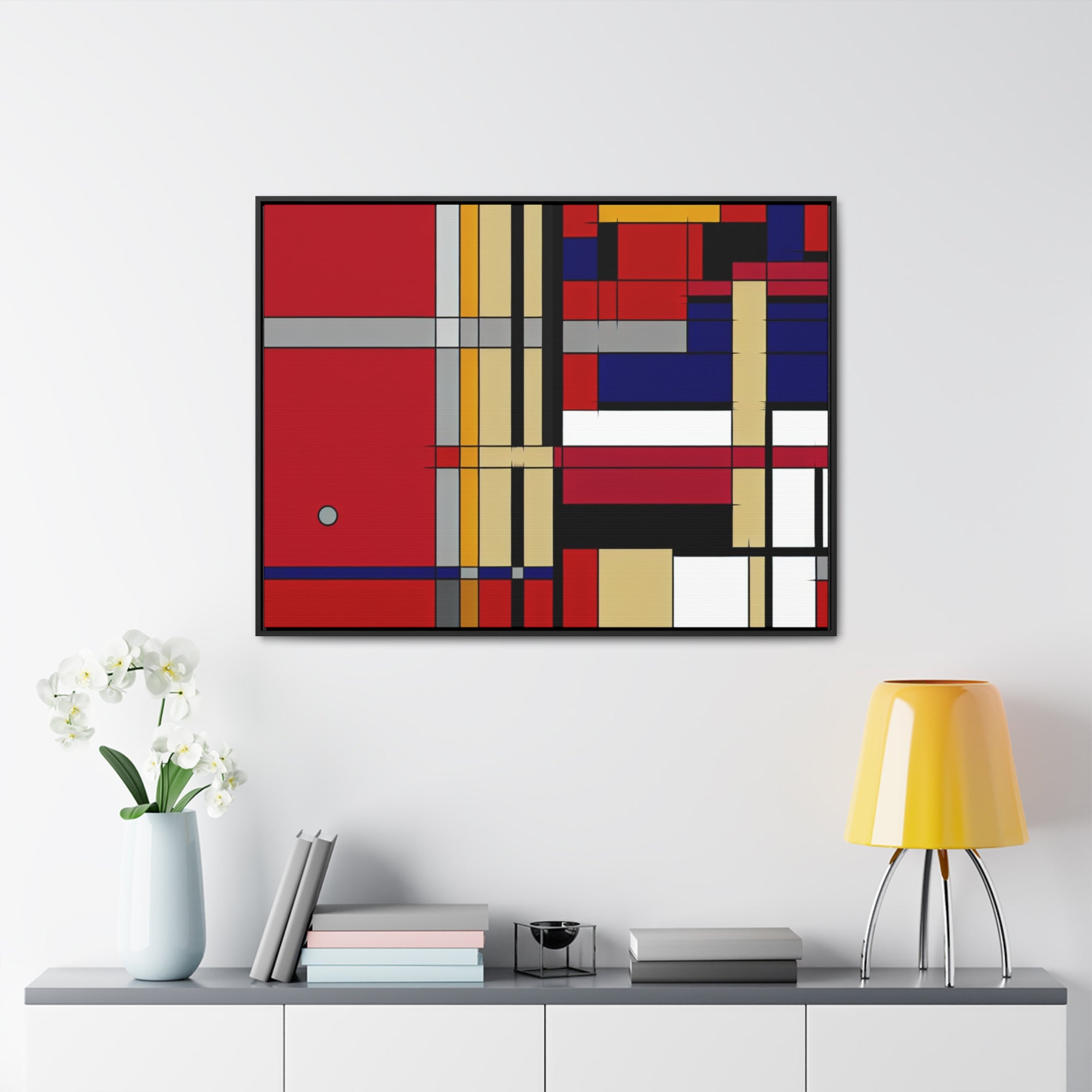 Dynamic Harmony of Shapes | Framed Canvas