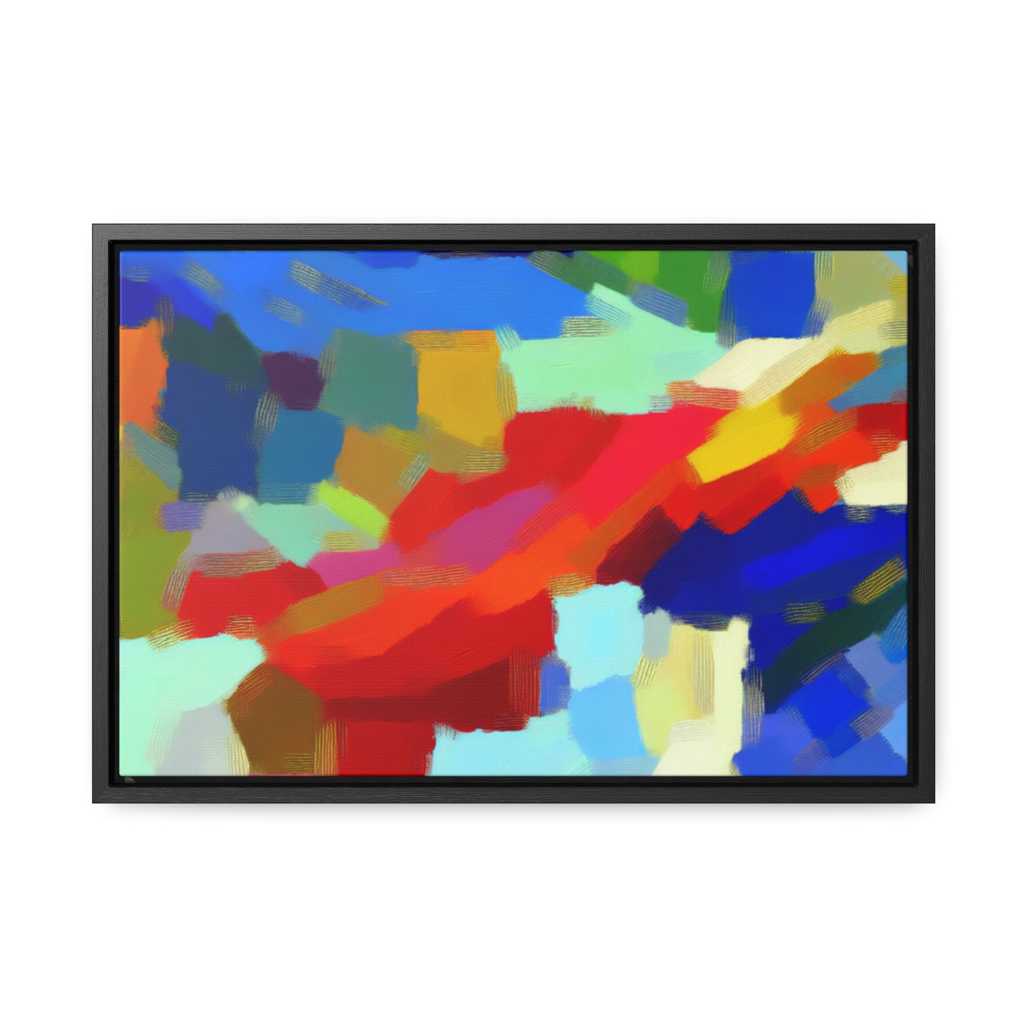 Rhythmic Color Dance | Framed Canvas