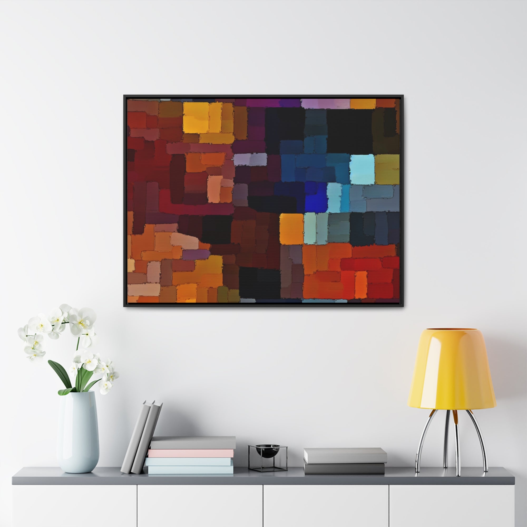 Kaleidoscope and Echoes | Framed Canvas