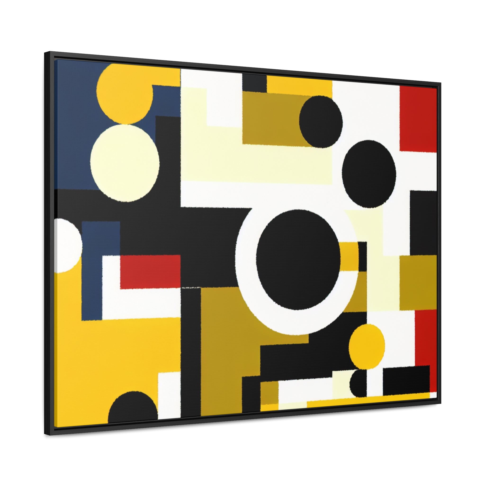 Energized Geometric Harmony | Framed Canvas