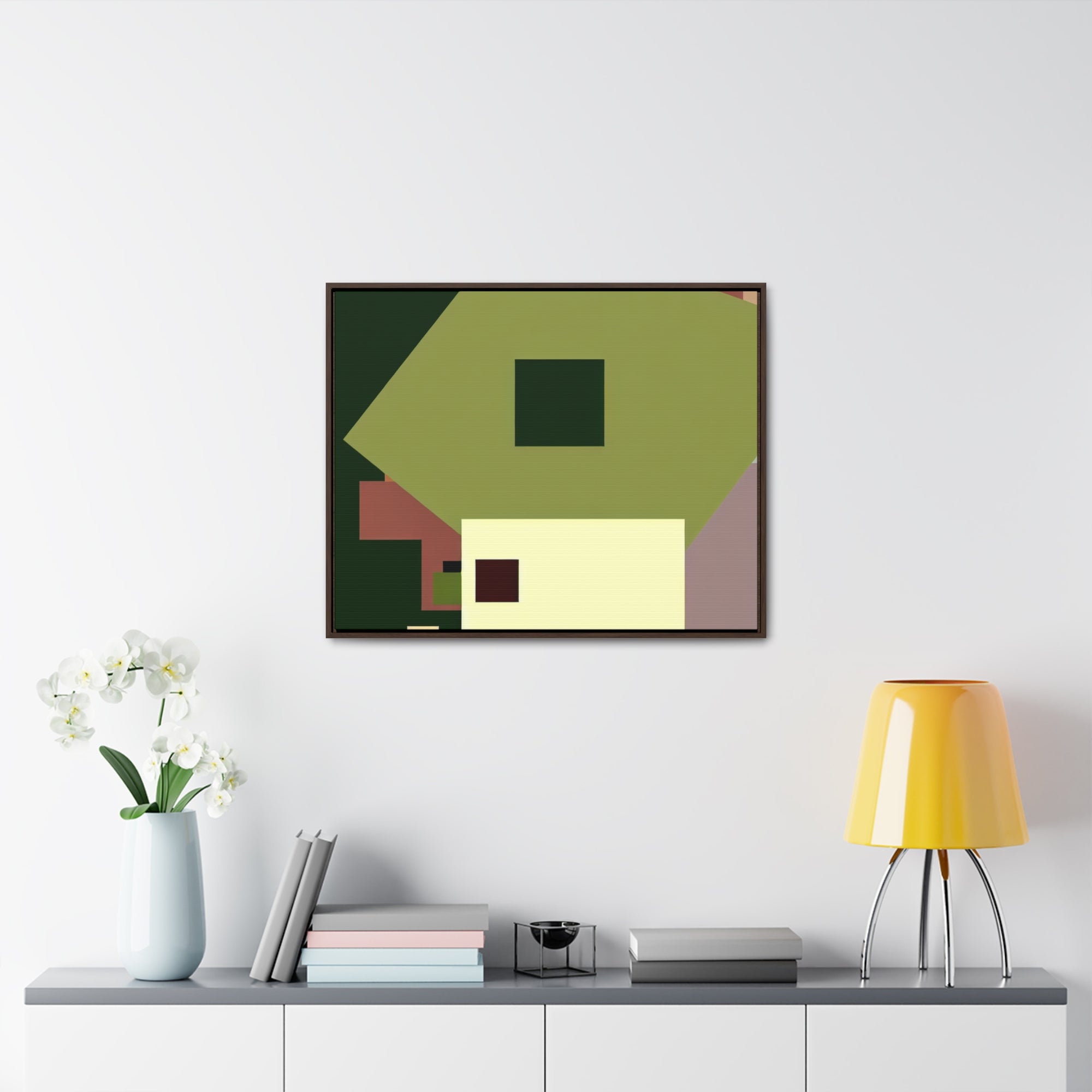 Whispers of Geometry | Framed Canvas