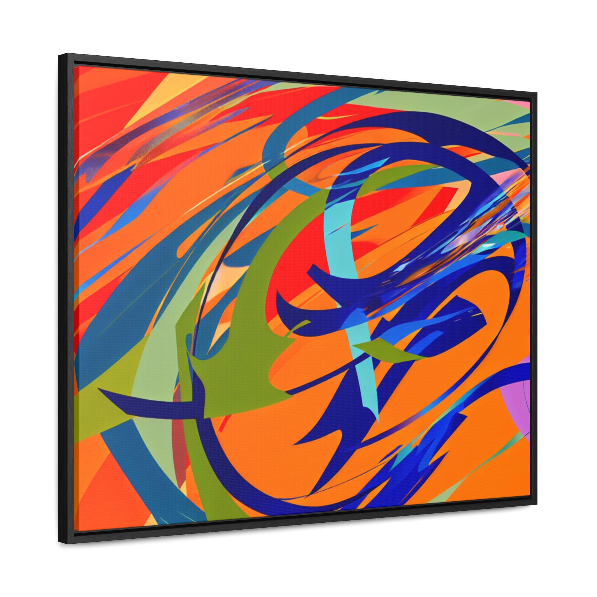 Chromatic Reverie and Motion | Framed Canvas