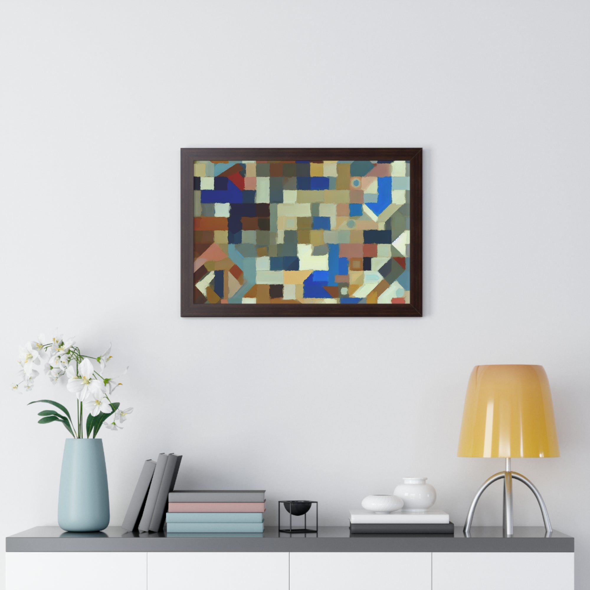 Fractured Symphony of Color | Framed Print