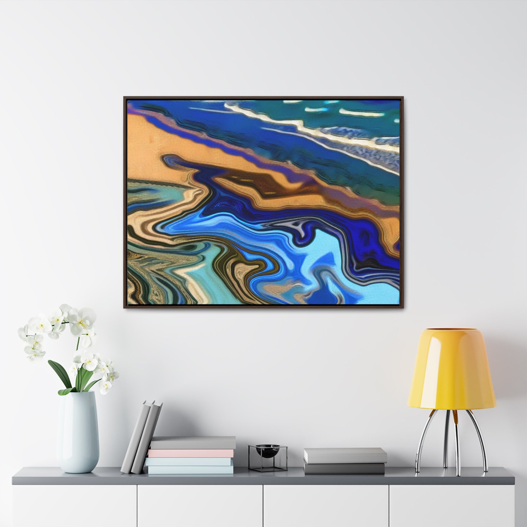 Tidal Whisperings | Framed Canvas