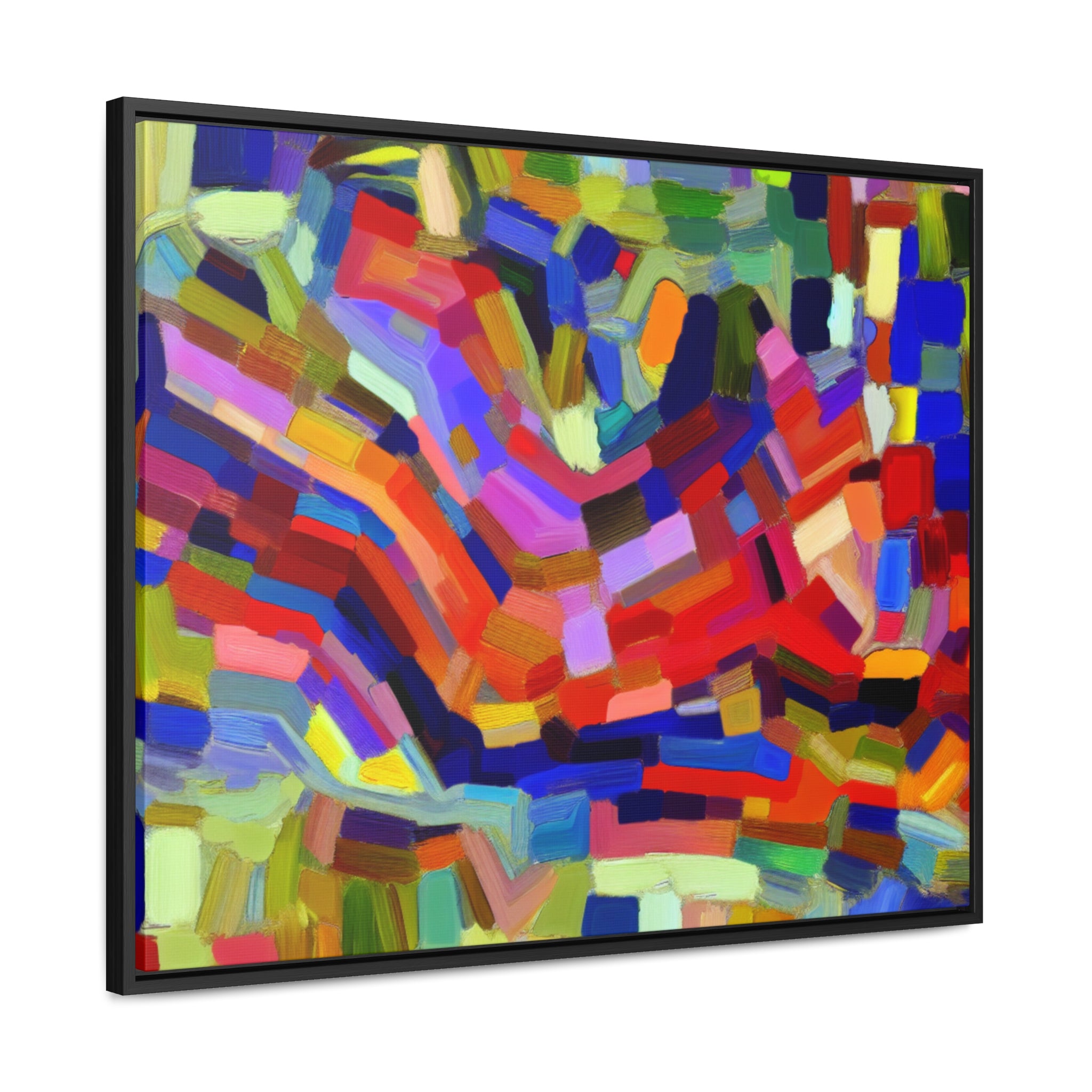 Vivid Echoes in Motion | Framed Canvas