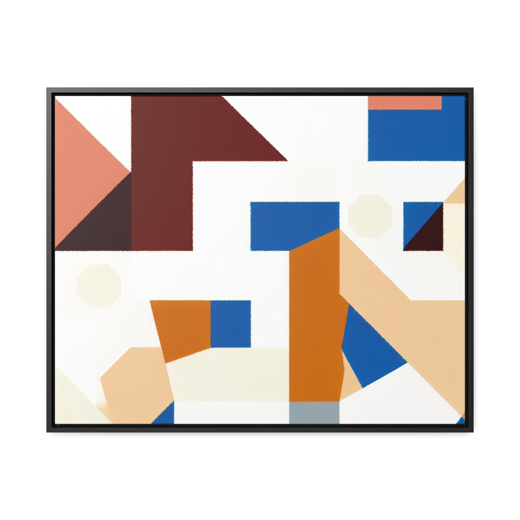 Rhythmic Fragments of Color | Framed Canvas