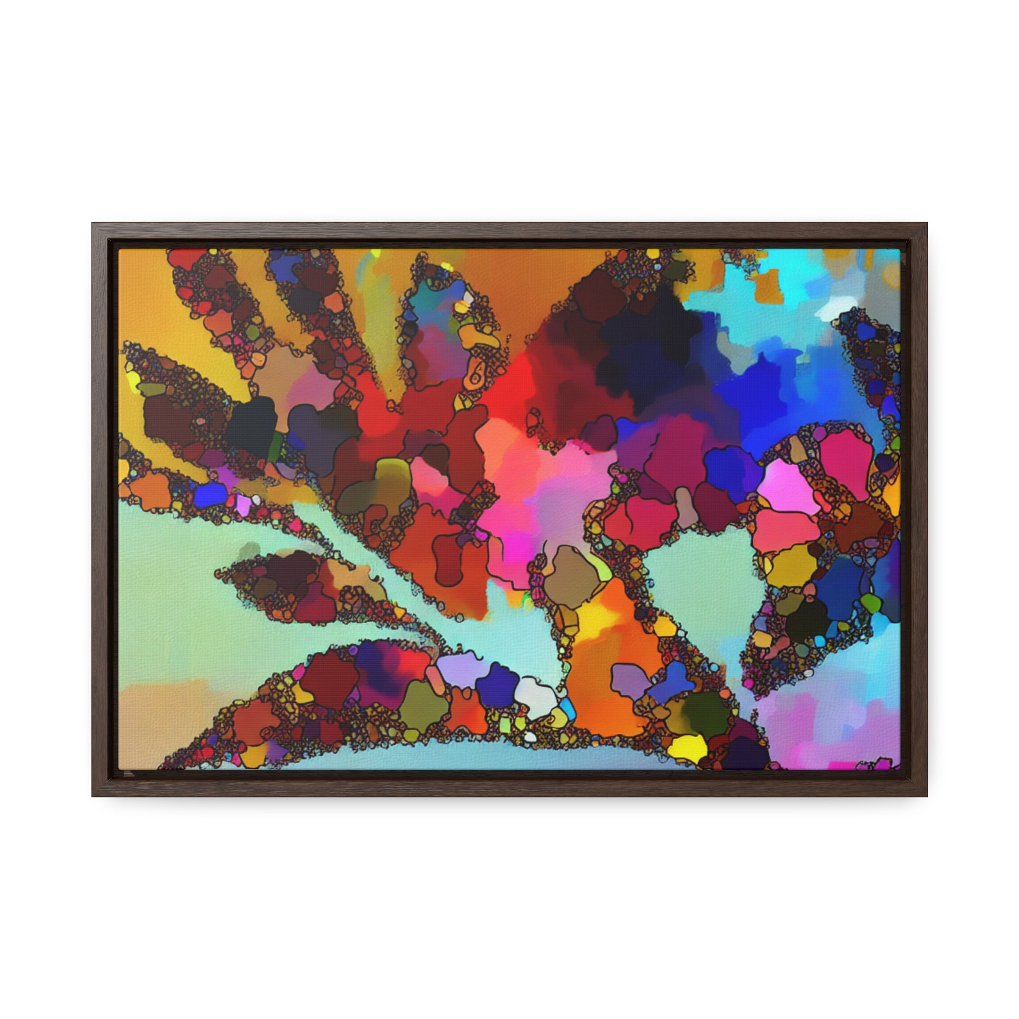 Botanical Rhythm and Flow | Framed Canvas