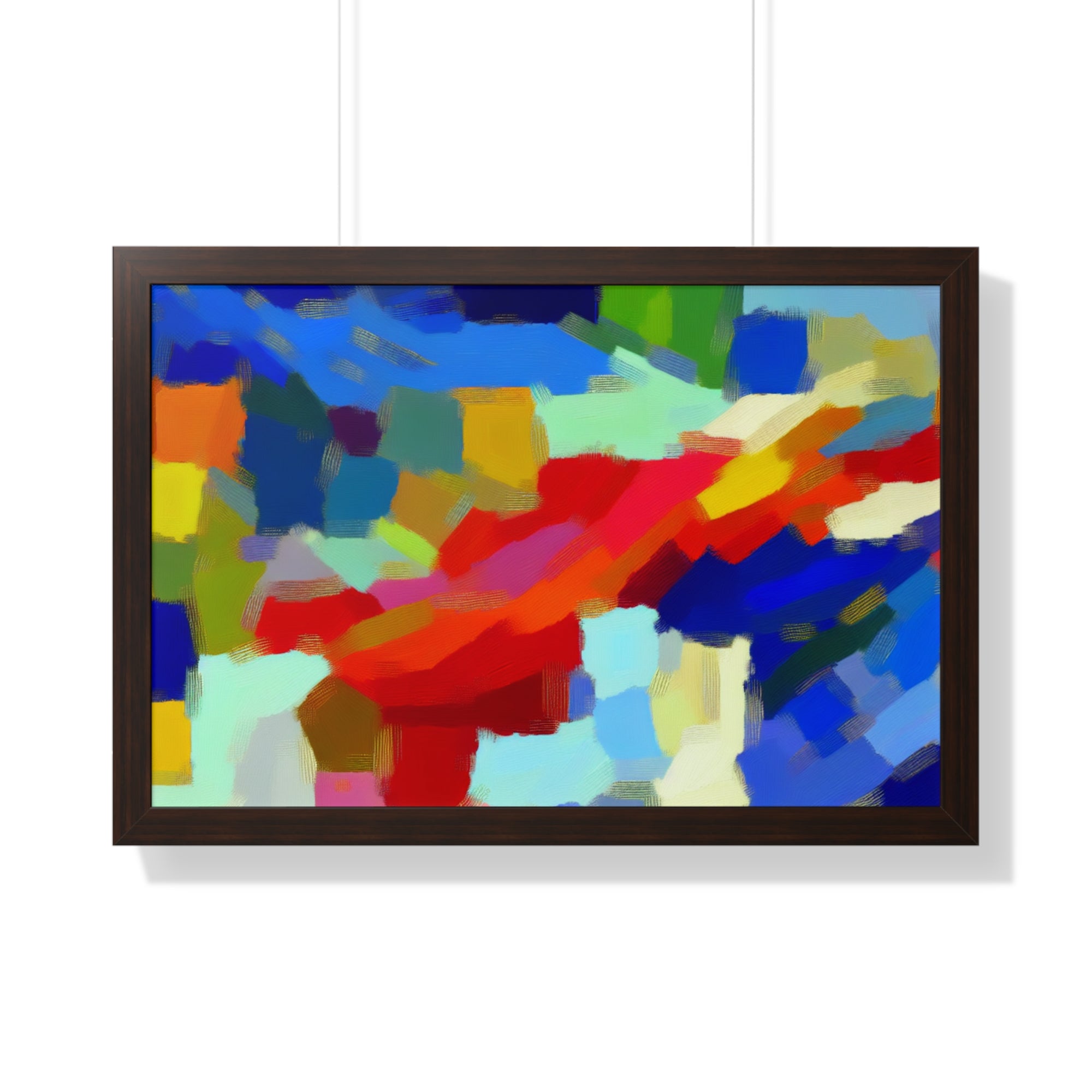 Rhythmic Color Dance | Framed Print