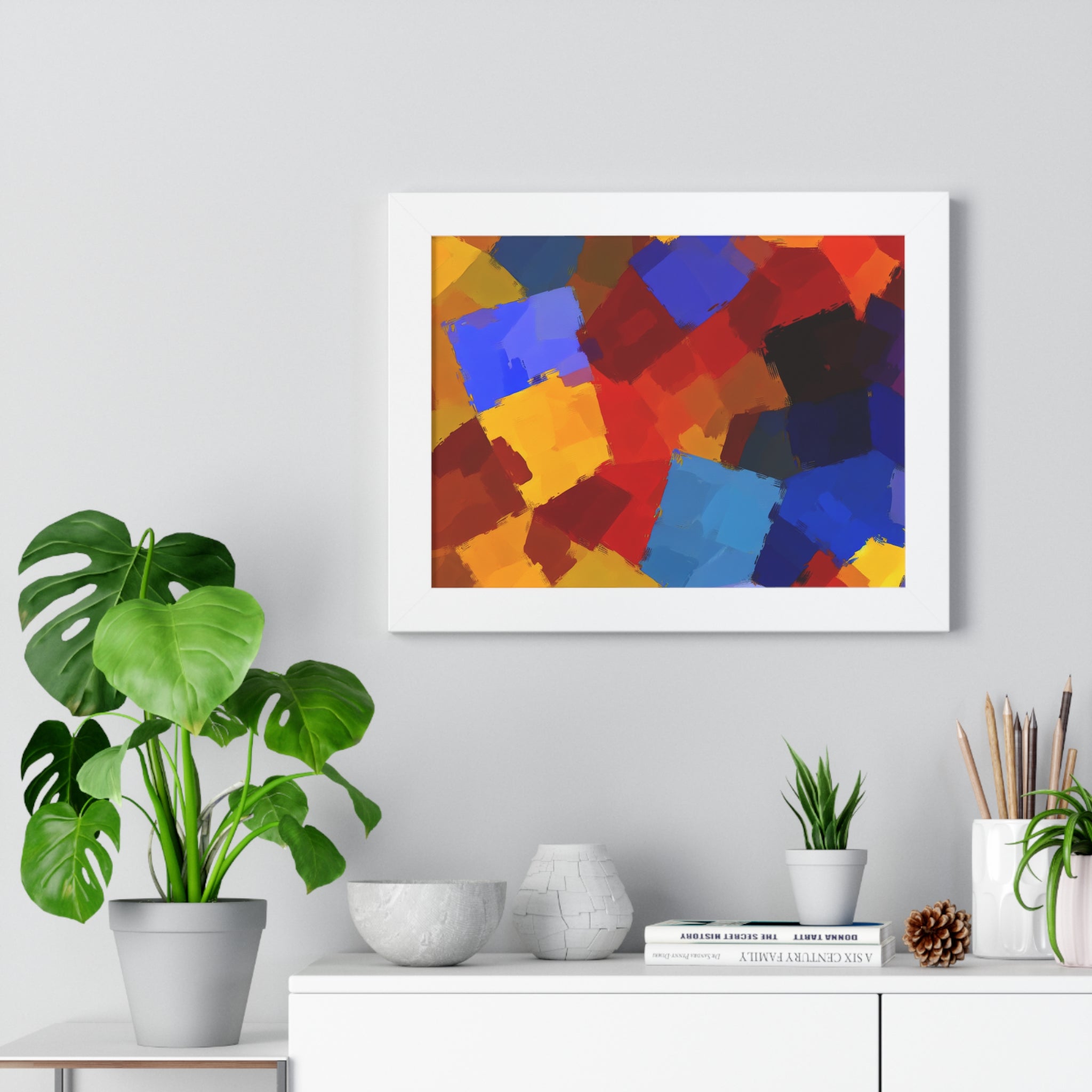 Prismatic Whirl and Flow | Framed Print