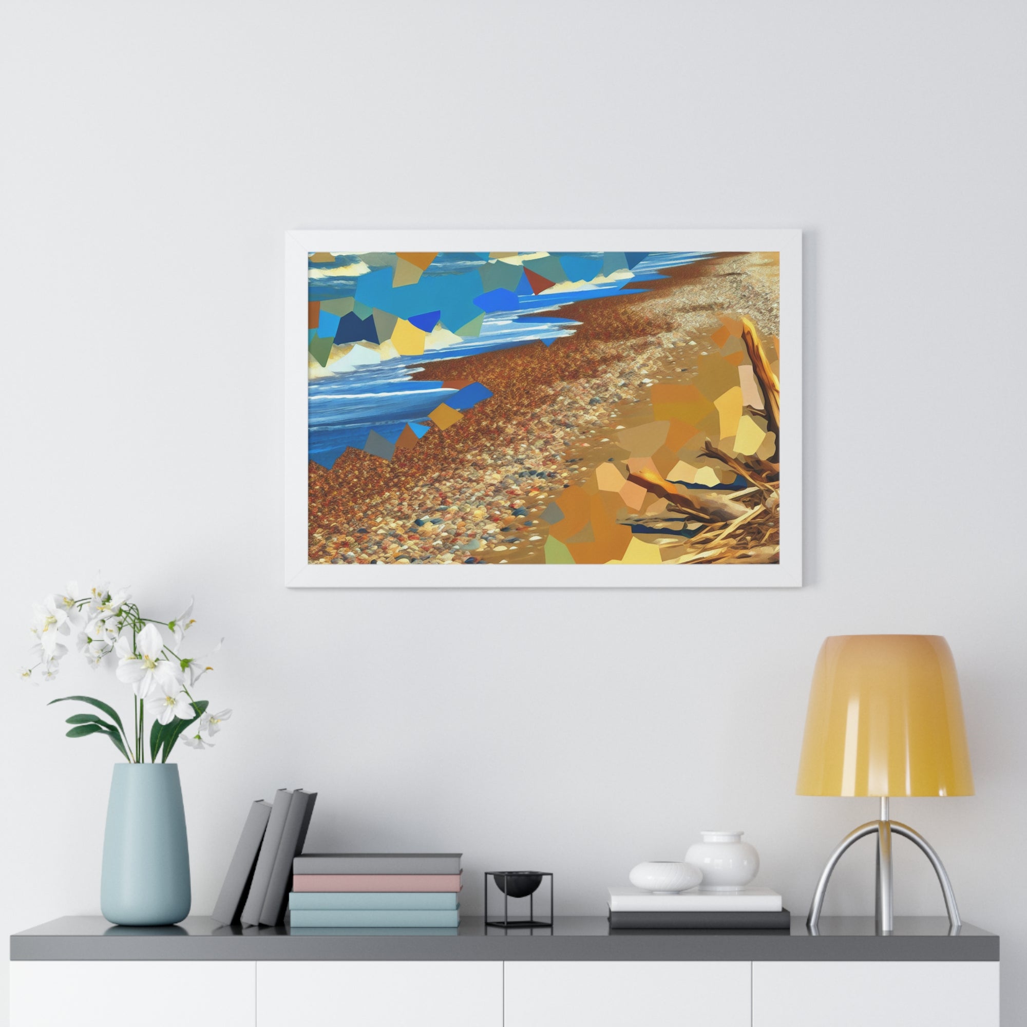 Tidal Whispers and Sunlight | Framed Print