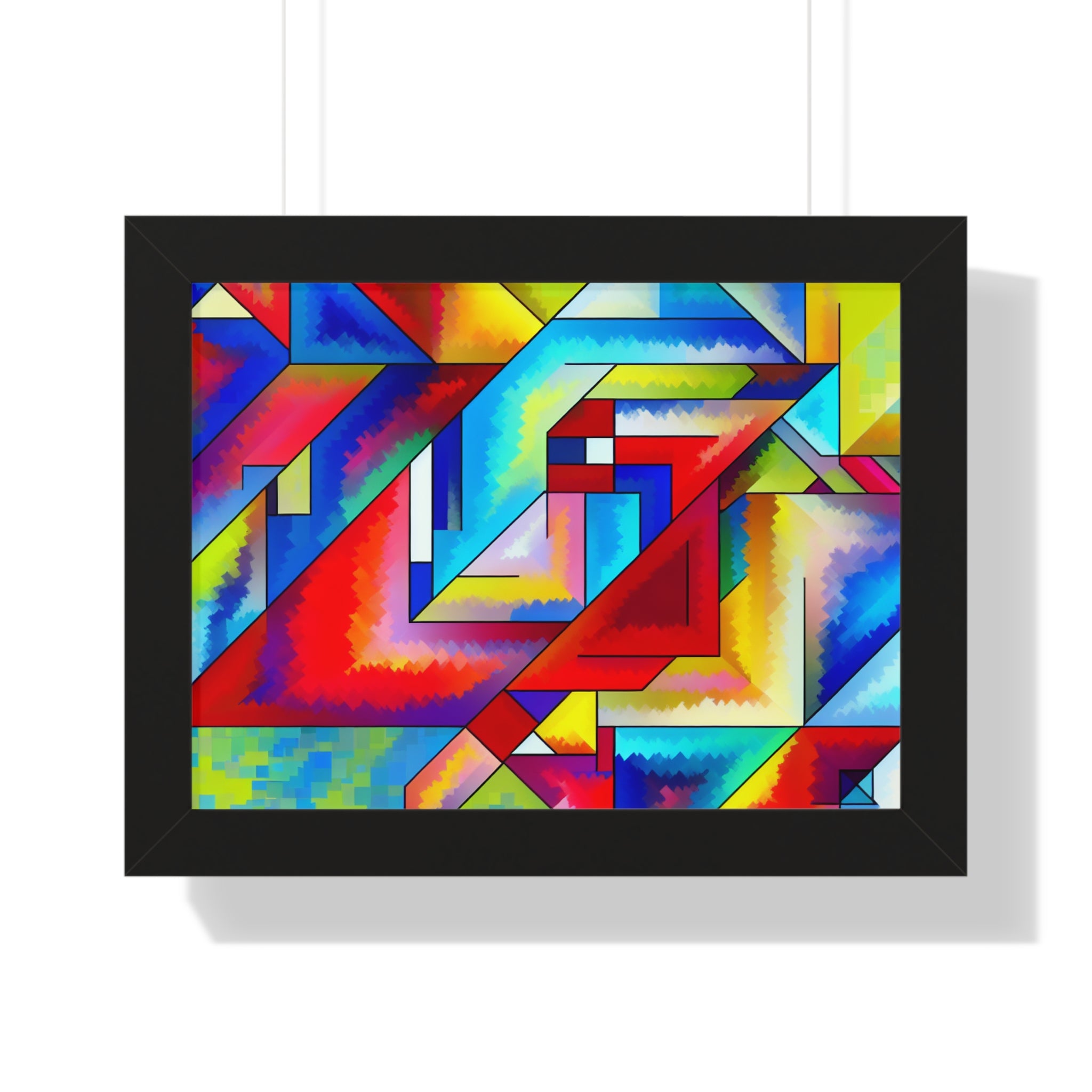 Energetic Harmony in Shapes | Framed Print