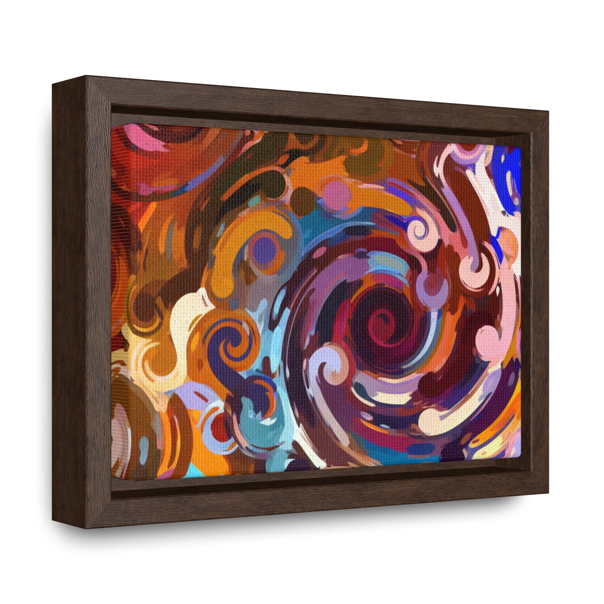 Elysian Whirls and Splashes | Framed Canvas