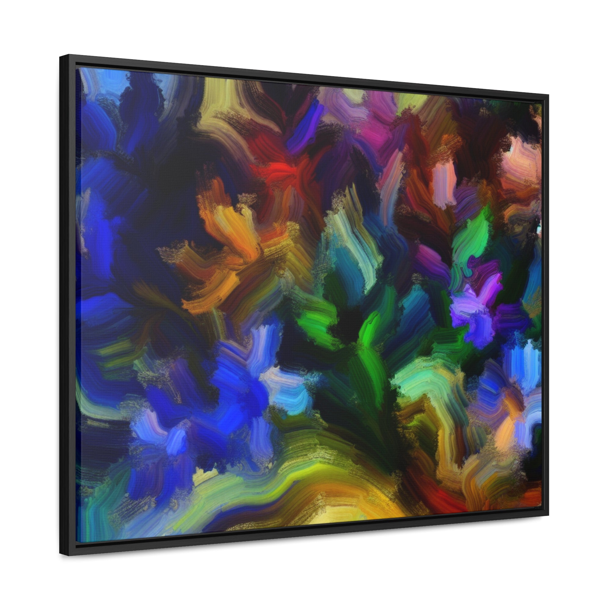 Vibrant Whispers of Flora | Framed Canvas