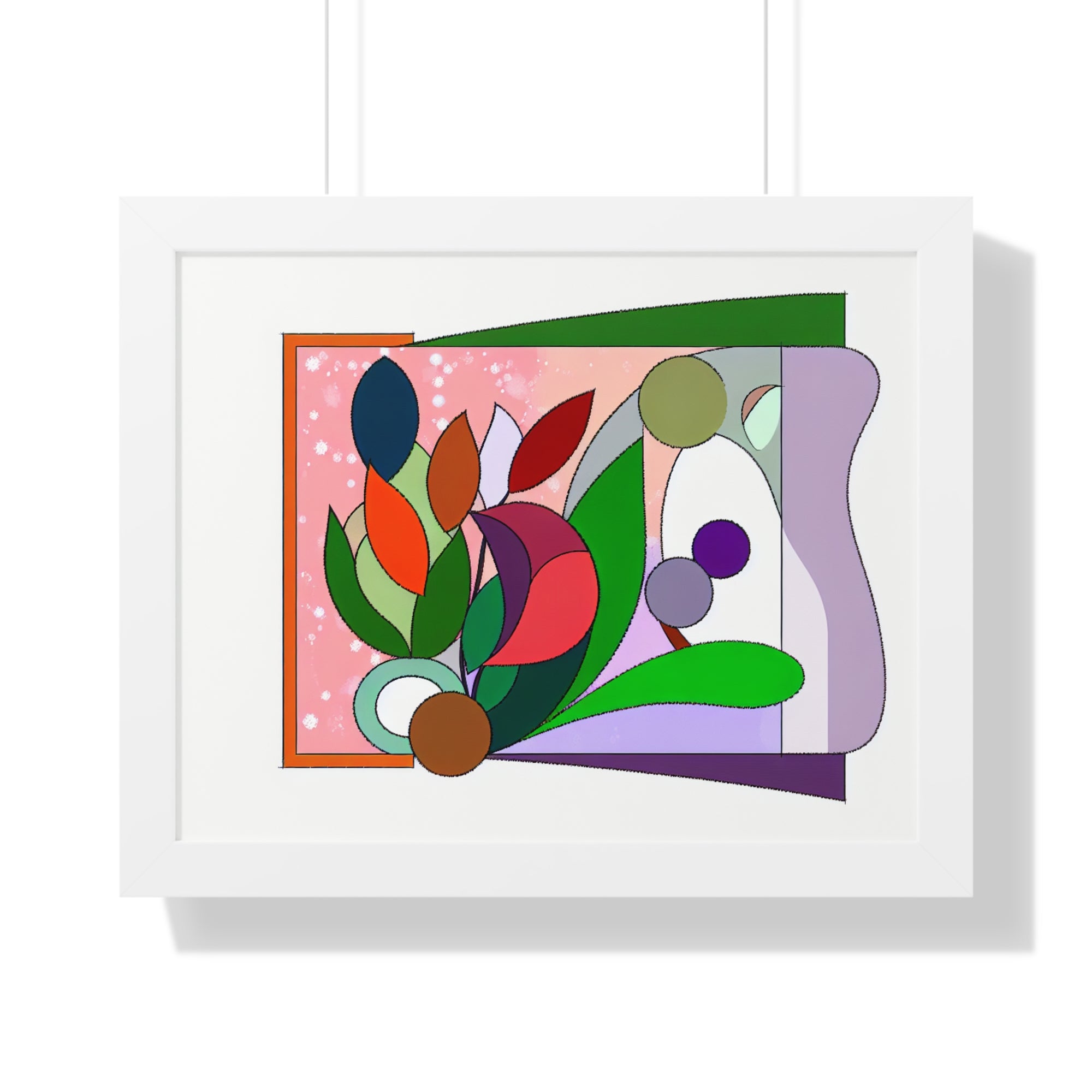 Verdant Whispers and Blooms | Framed Print