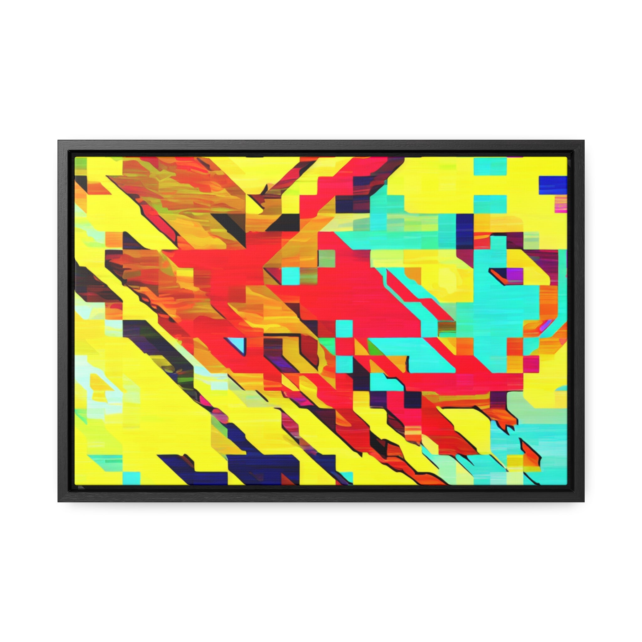 Euphoria in Pixels | Framed Canvas