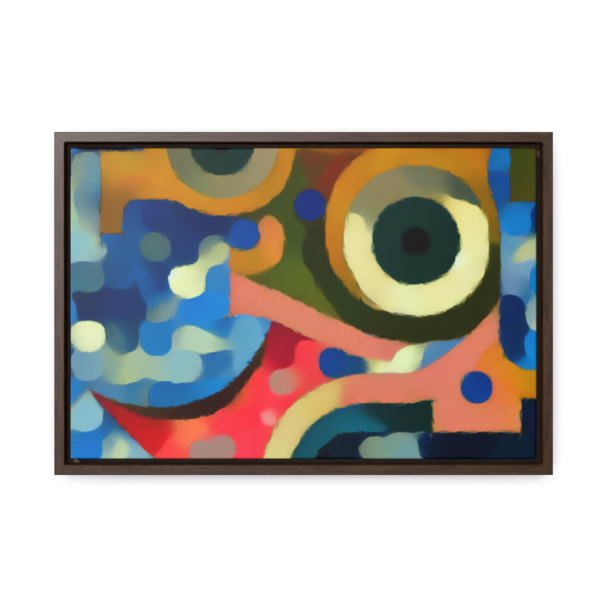 Oceanic Whispers and Kaleidoscope Dreams | Framed Canvas