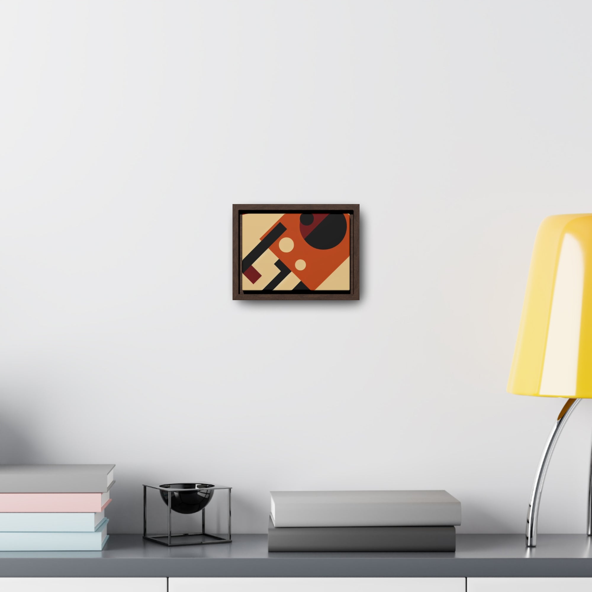 Fiery Harmony of Shapes | Framed Canvas