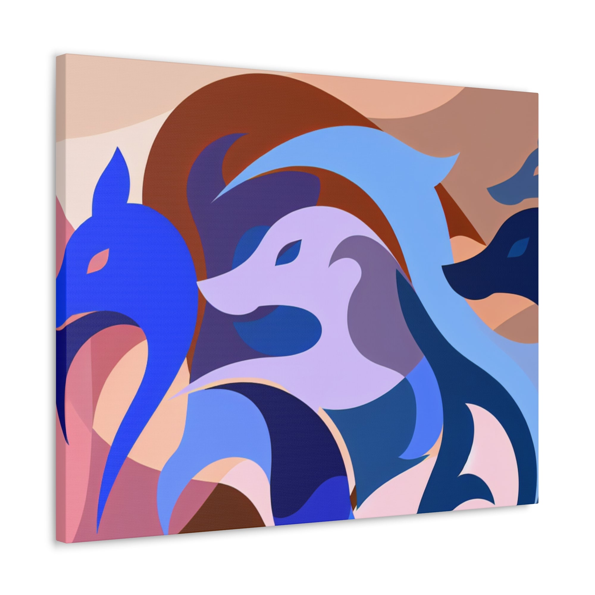 Foxes in Fluidity | Canvas