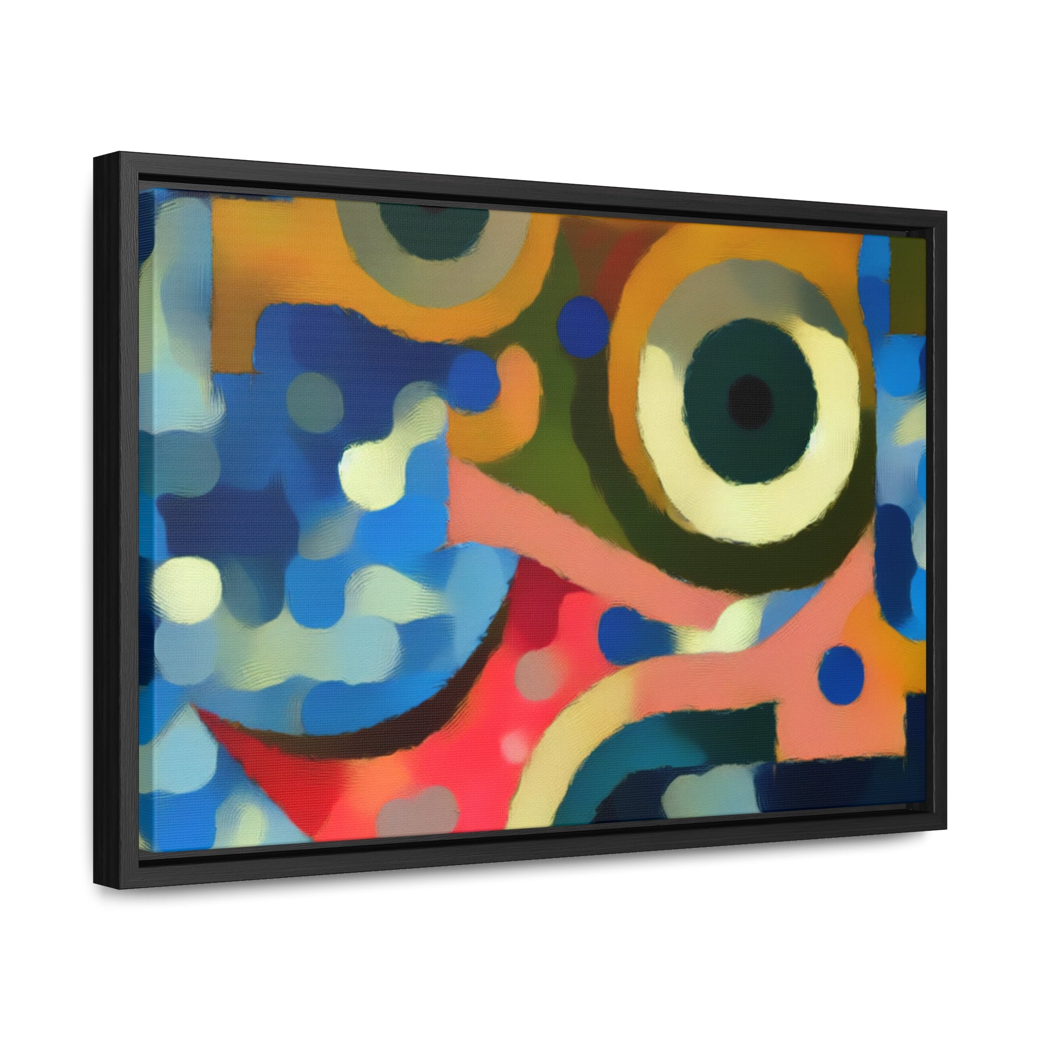 Oceanic Whispers and Kaleidoscope Dreams | Framed Canvas