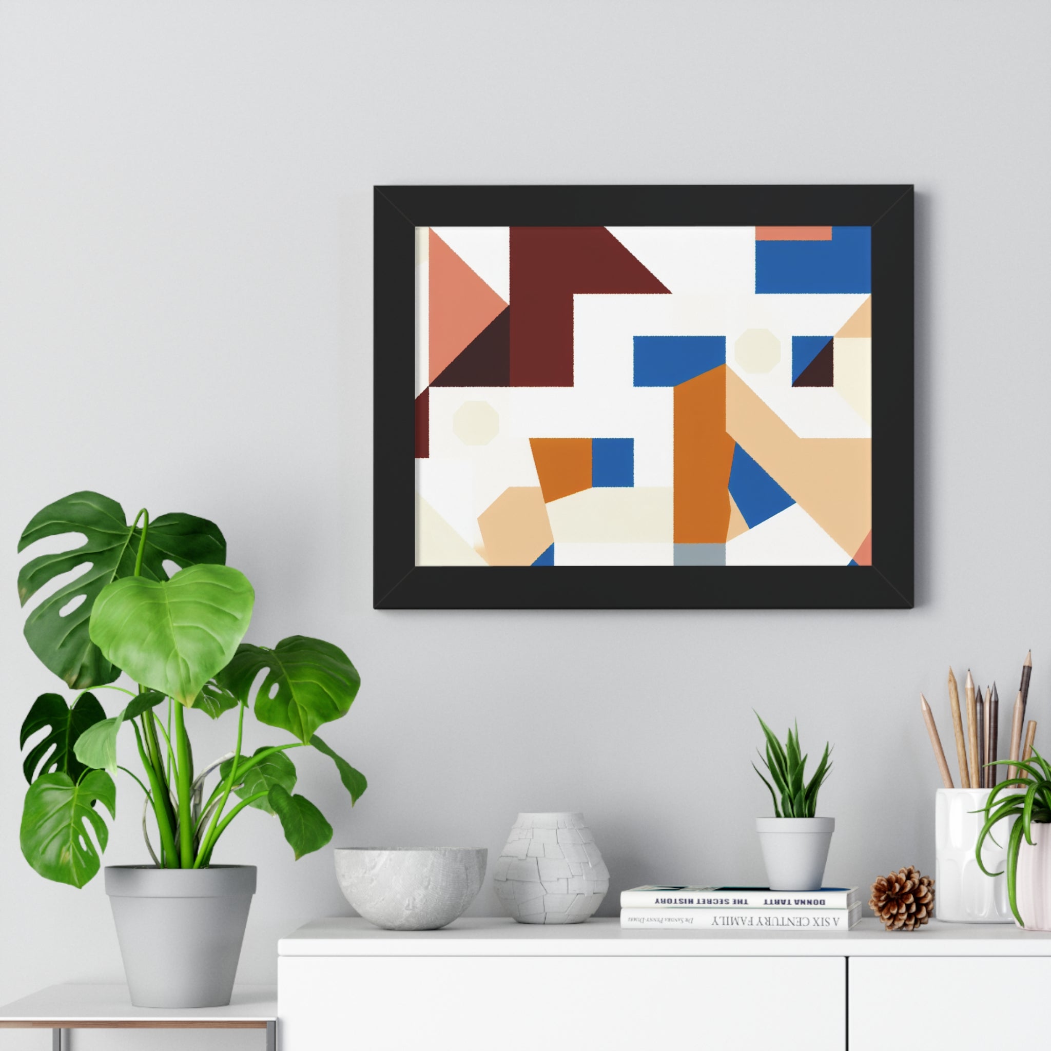 Rhythmic Fragments of Color | Framed Print