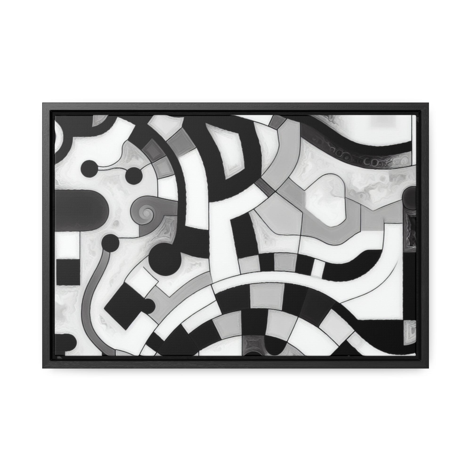 Rhythm of Shadows | Framed Canvas