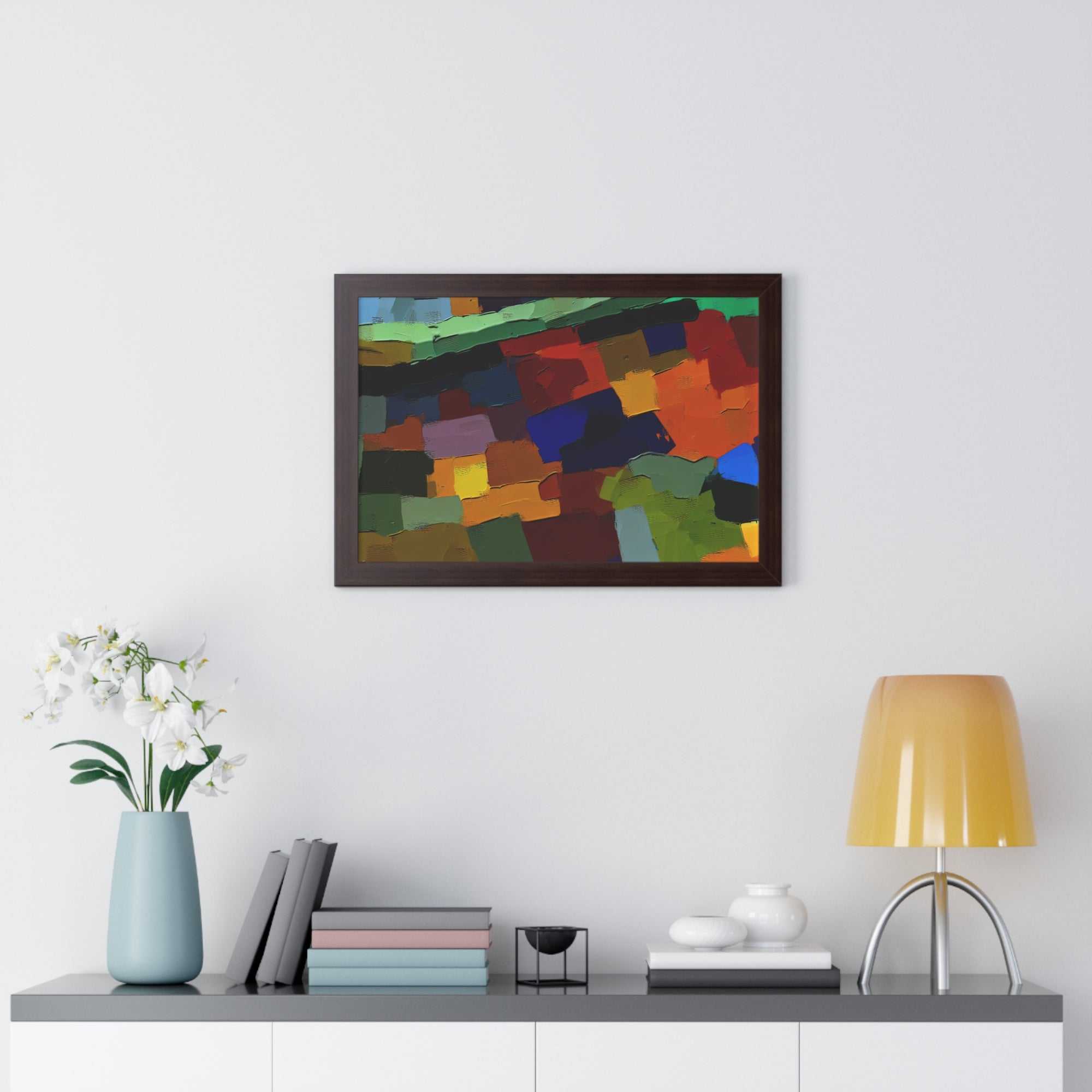 Chromatic Drift and Depth | Framed Print