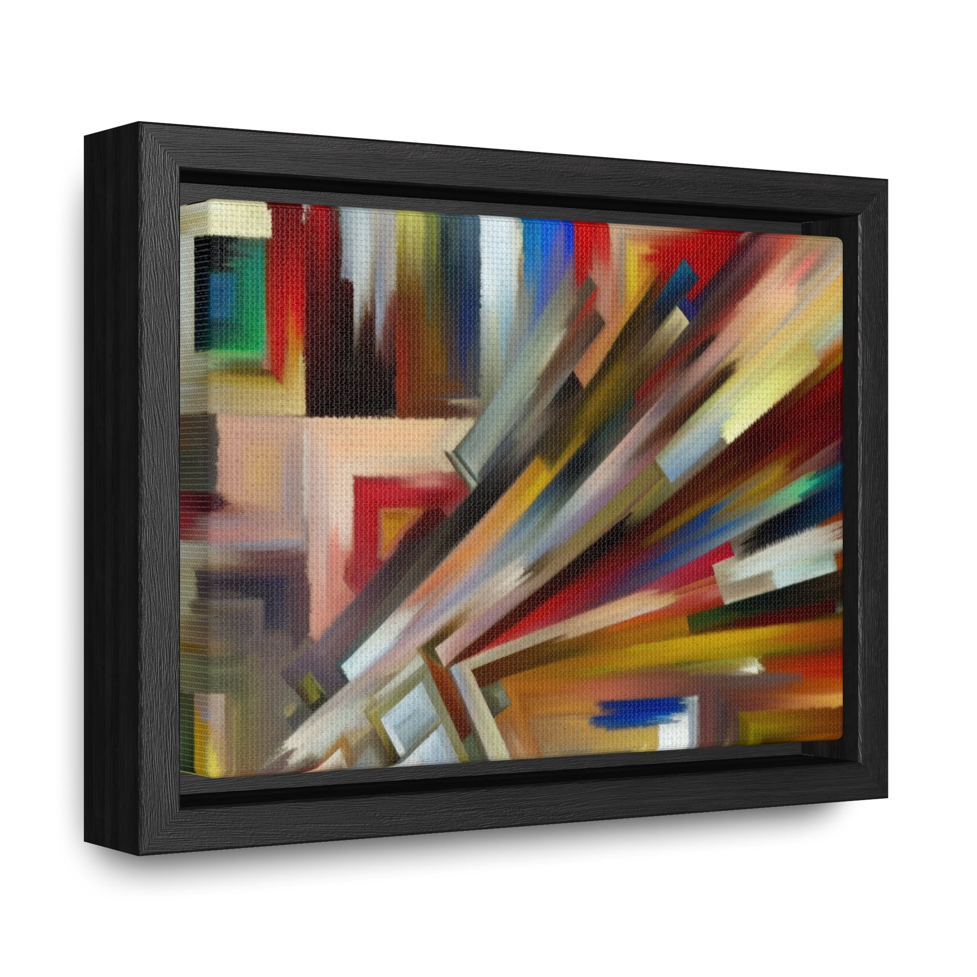 Urban Velocity and Chaos | Framed Canvas