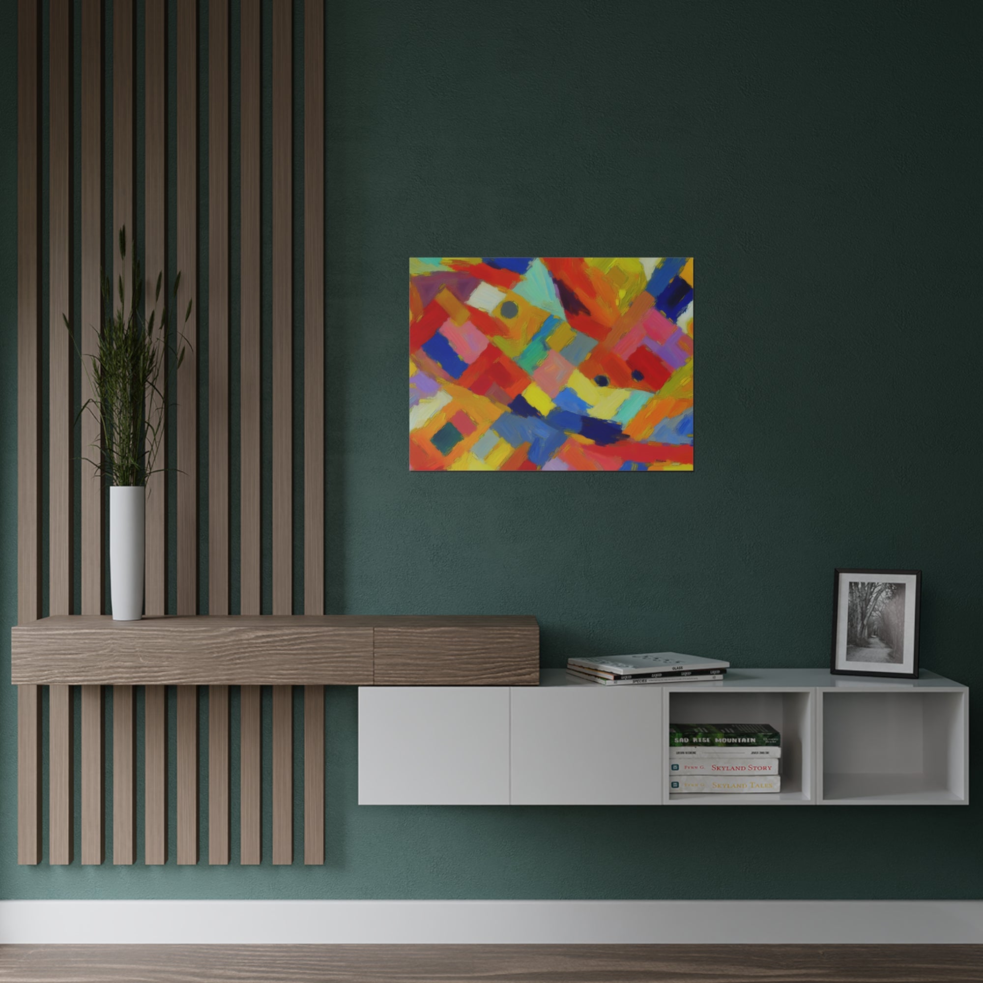 Dynamic Harmony in Color | Satin Print