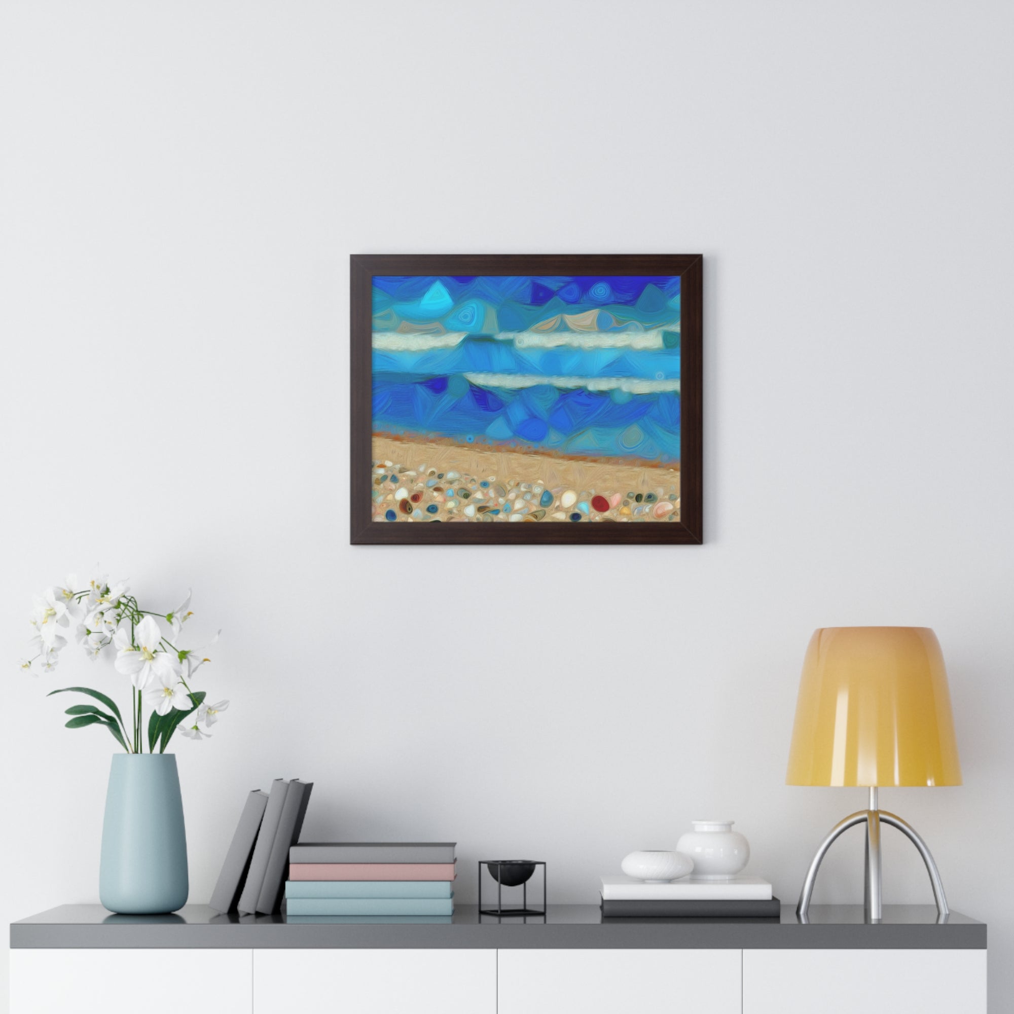 Whispers of Tidal Serenity | Framed Print