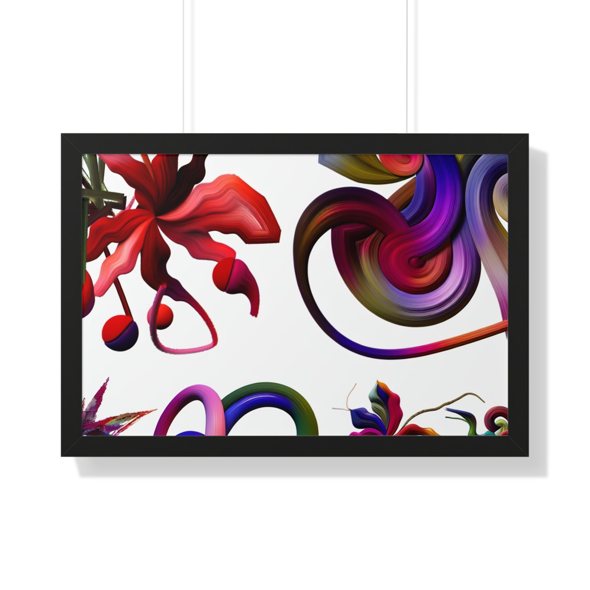 Botanical Whirl and Bloom | Framed Print