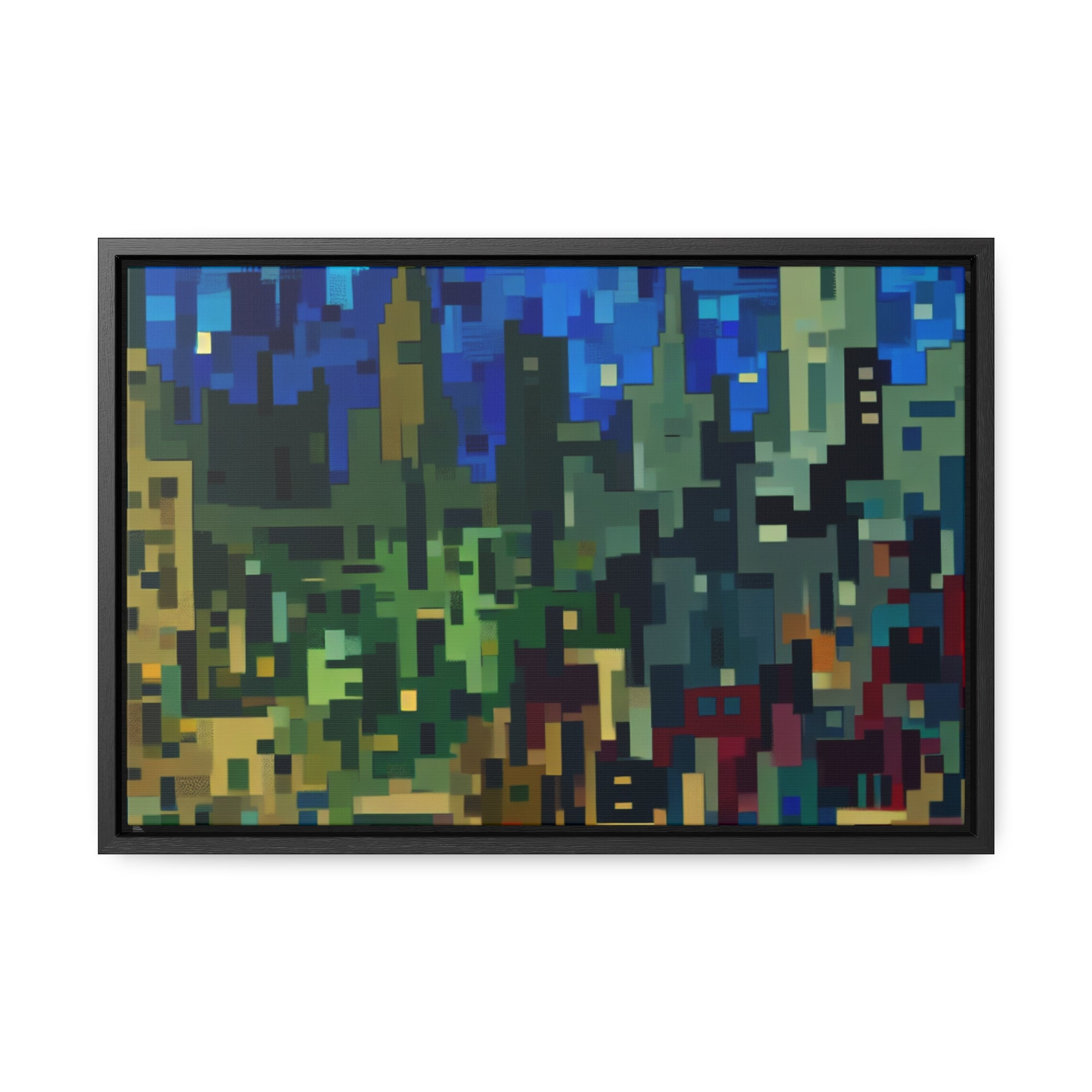 Metalline Urban Reverie | Framed Canvas