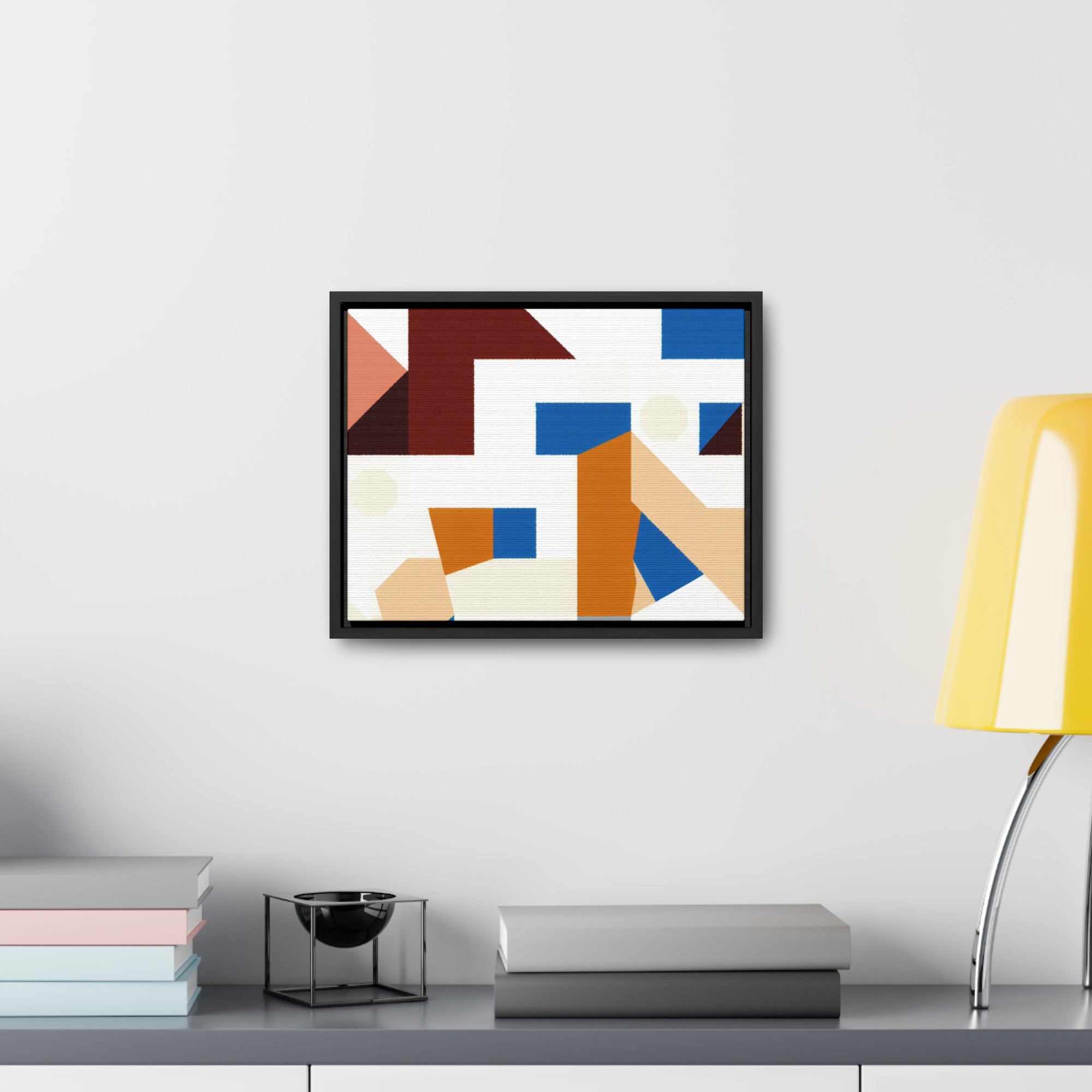 Rhythmic Fragments of Color | Framed Canvas