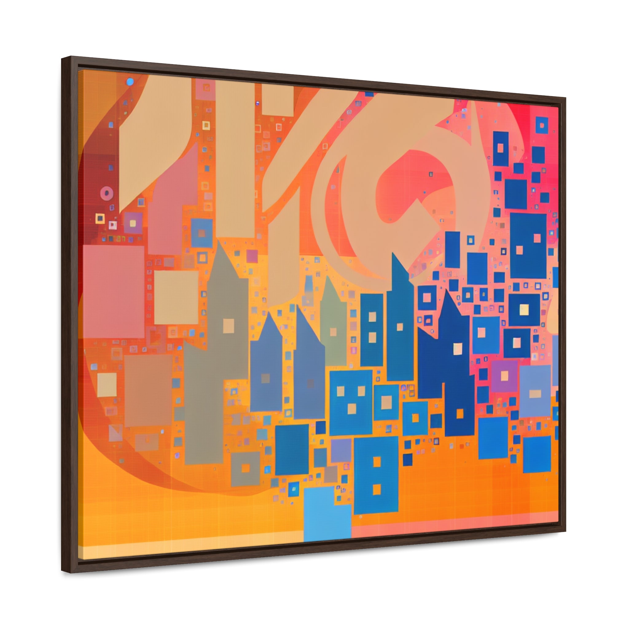 Metropolis in Motion | Framed Canvas