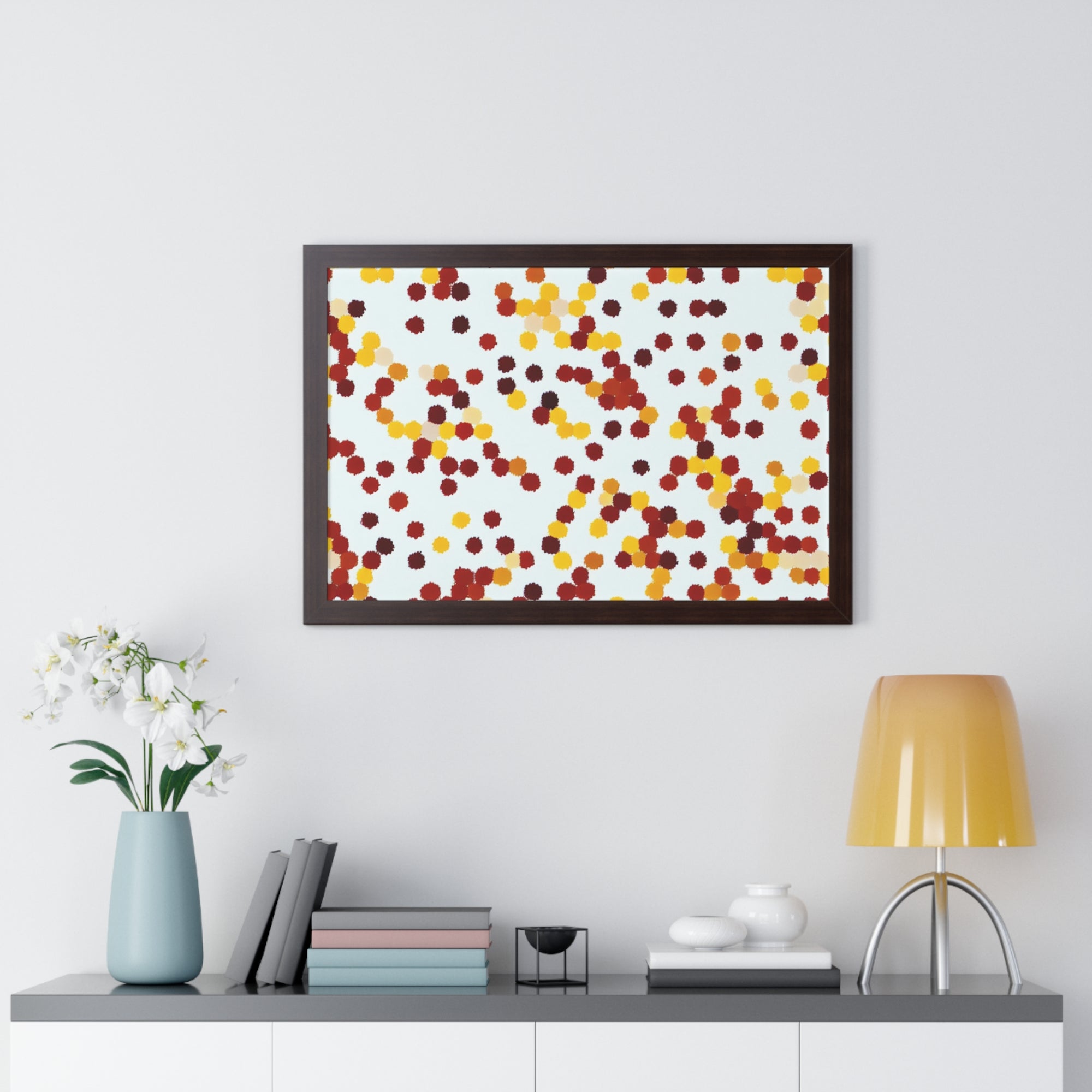 Ebullient Dots of Harmony | Framed Print