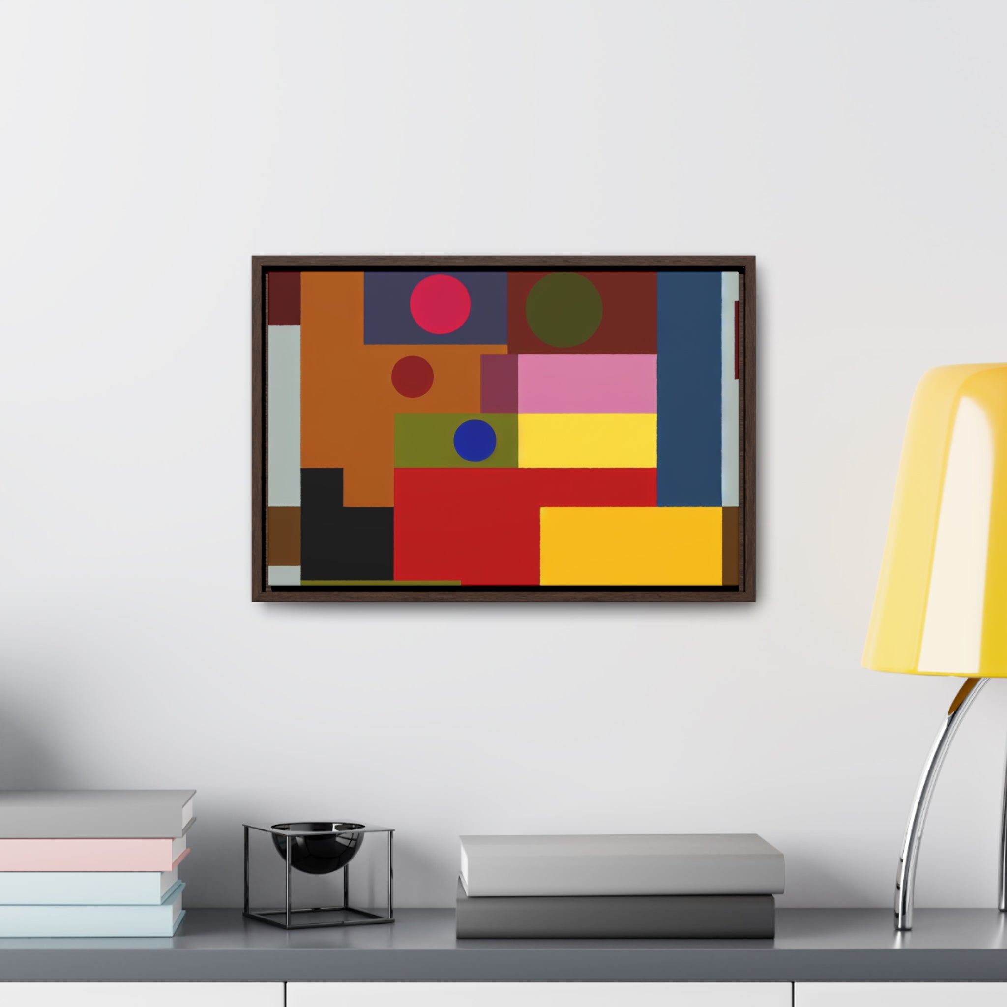 Radiant Geometry Unveiled | Framed Canvas