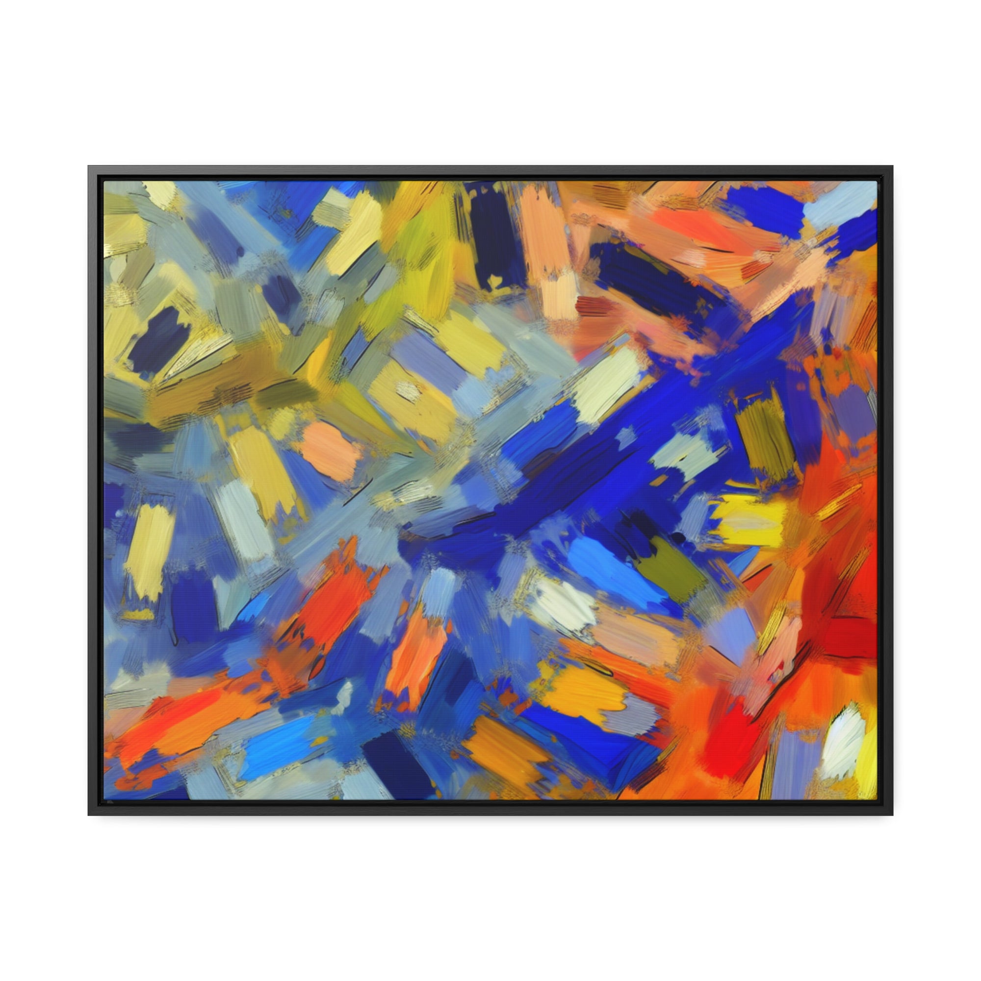 Chromatic Dance of Emotion | Framed Canvas