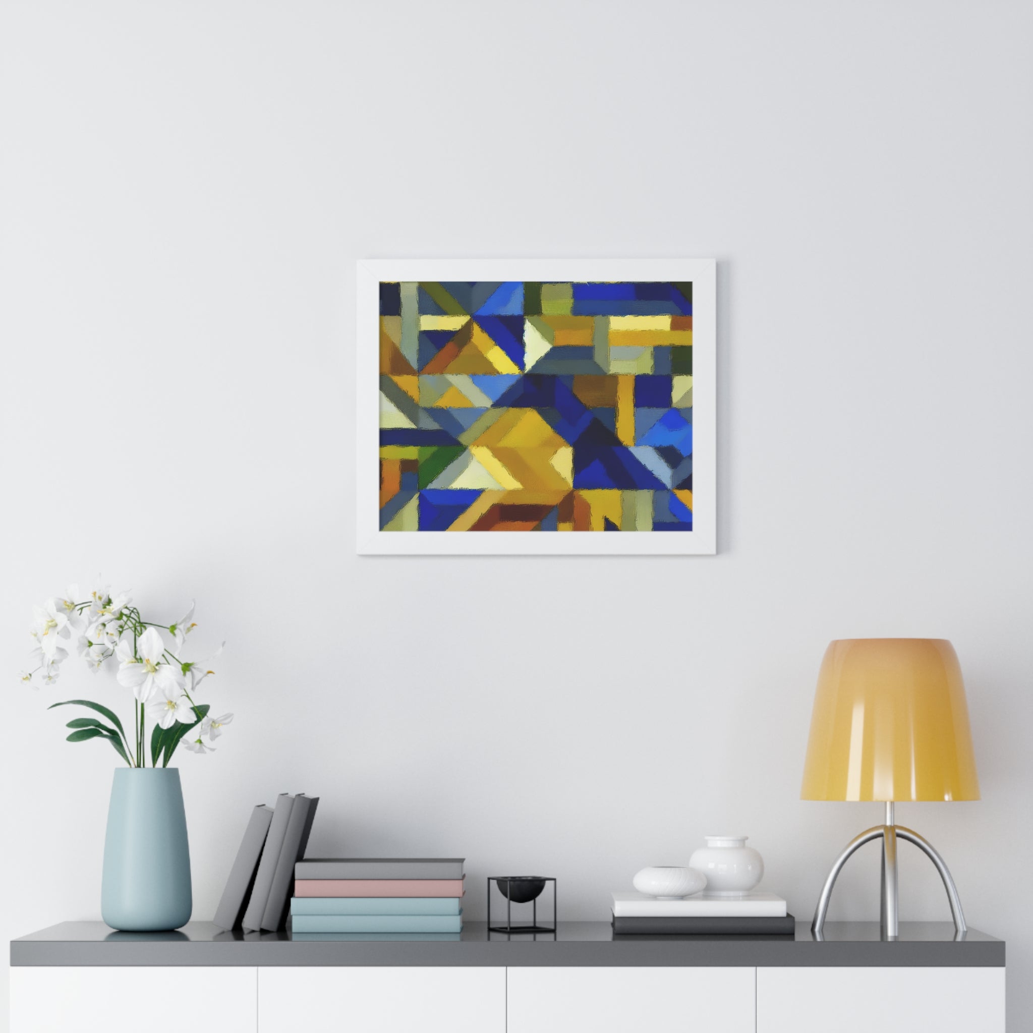 Fractured Vibrance and Motion | Framed Print