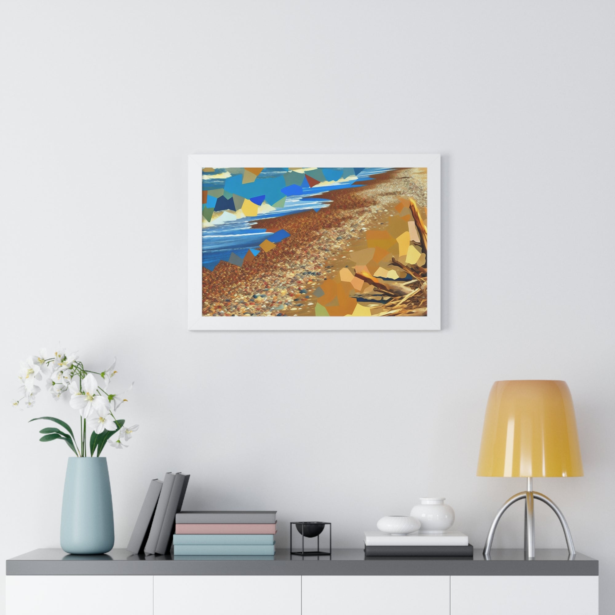 Tidal Whispers and Sunlight | Framed Print