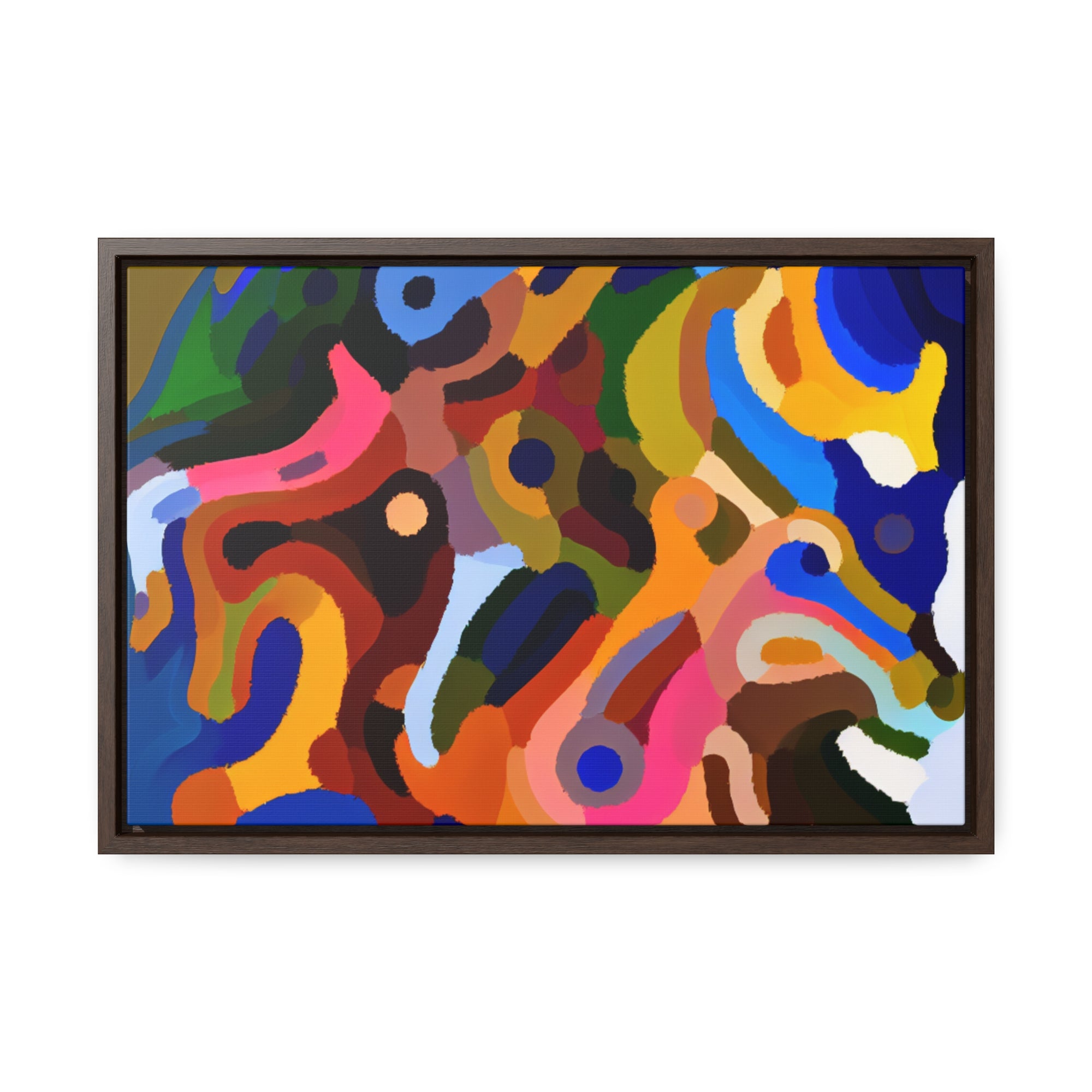 Primal Whispers of Motion | Framed Canvas