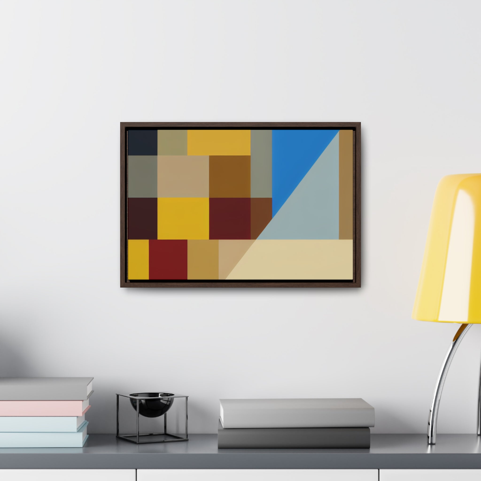 Colorful Geometric Symphony | Framed Canvas