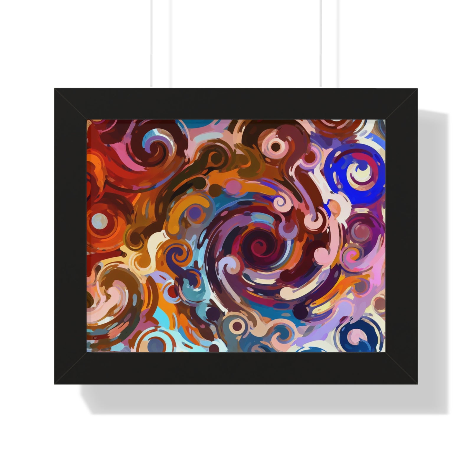 Elysian Whirls and Splashes | Framed Print