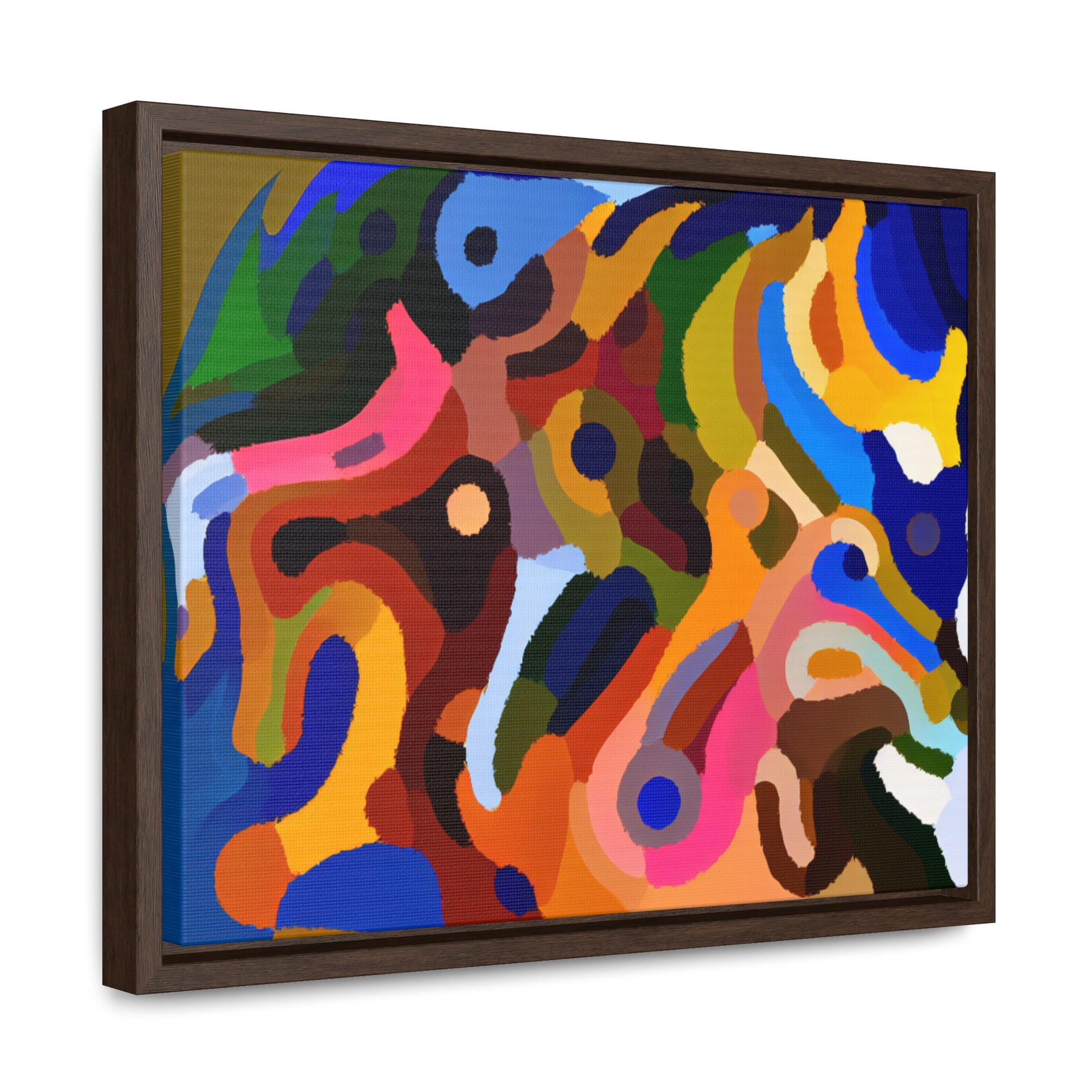 Primal Whispers of Motion | Framed Canvas